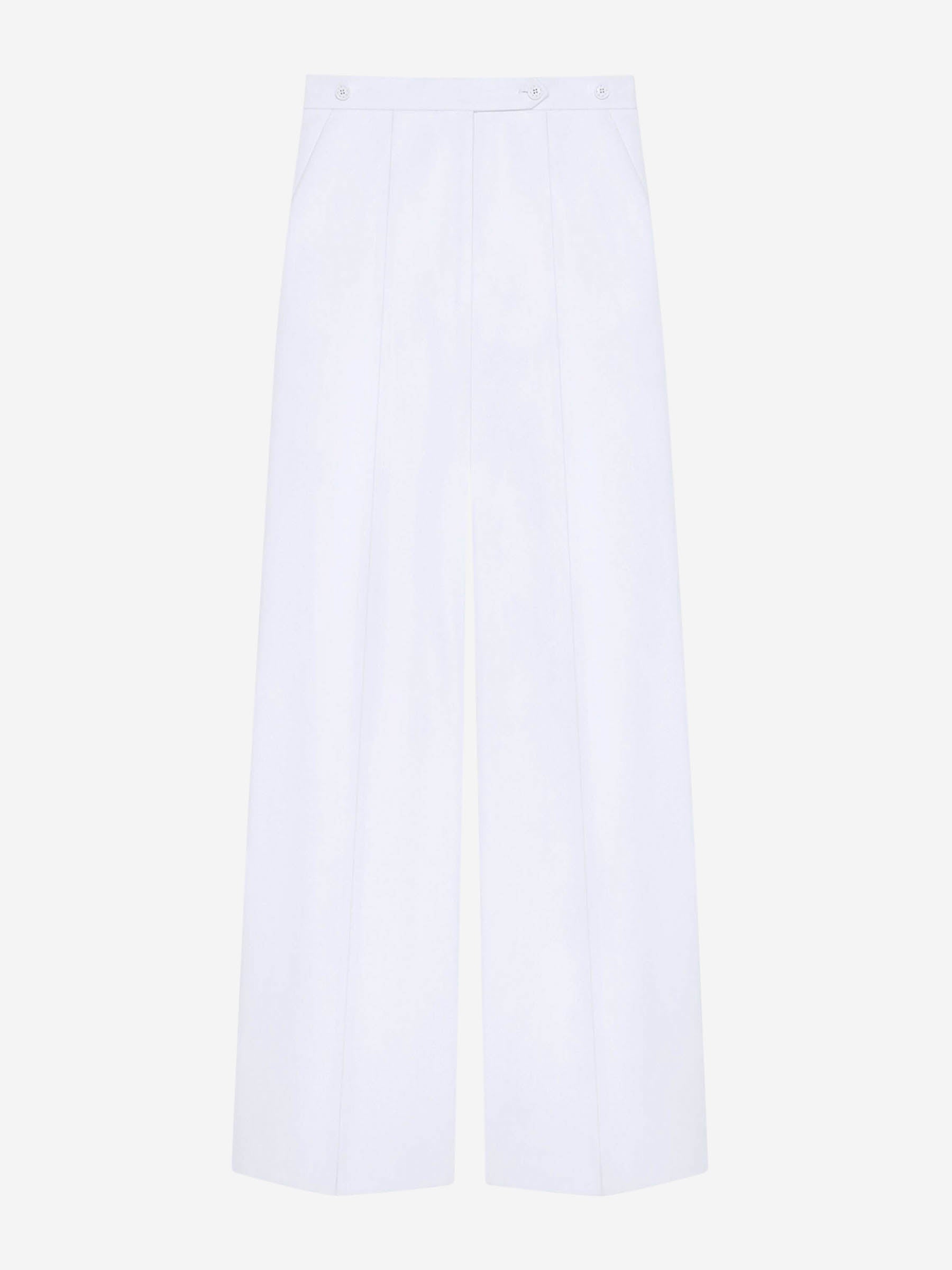 Givenchy Mujer Barcelona Pantalones Plisados Algodón color Blanco sku 761-003704 01 - Foto 1