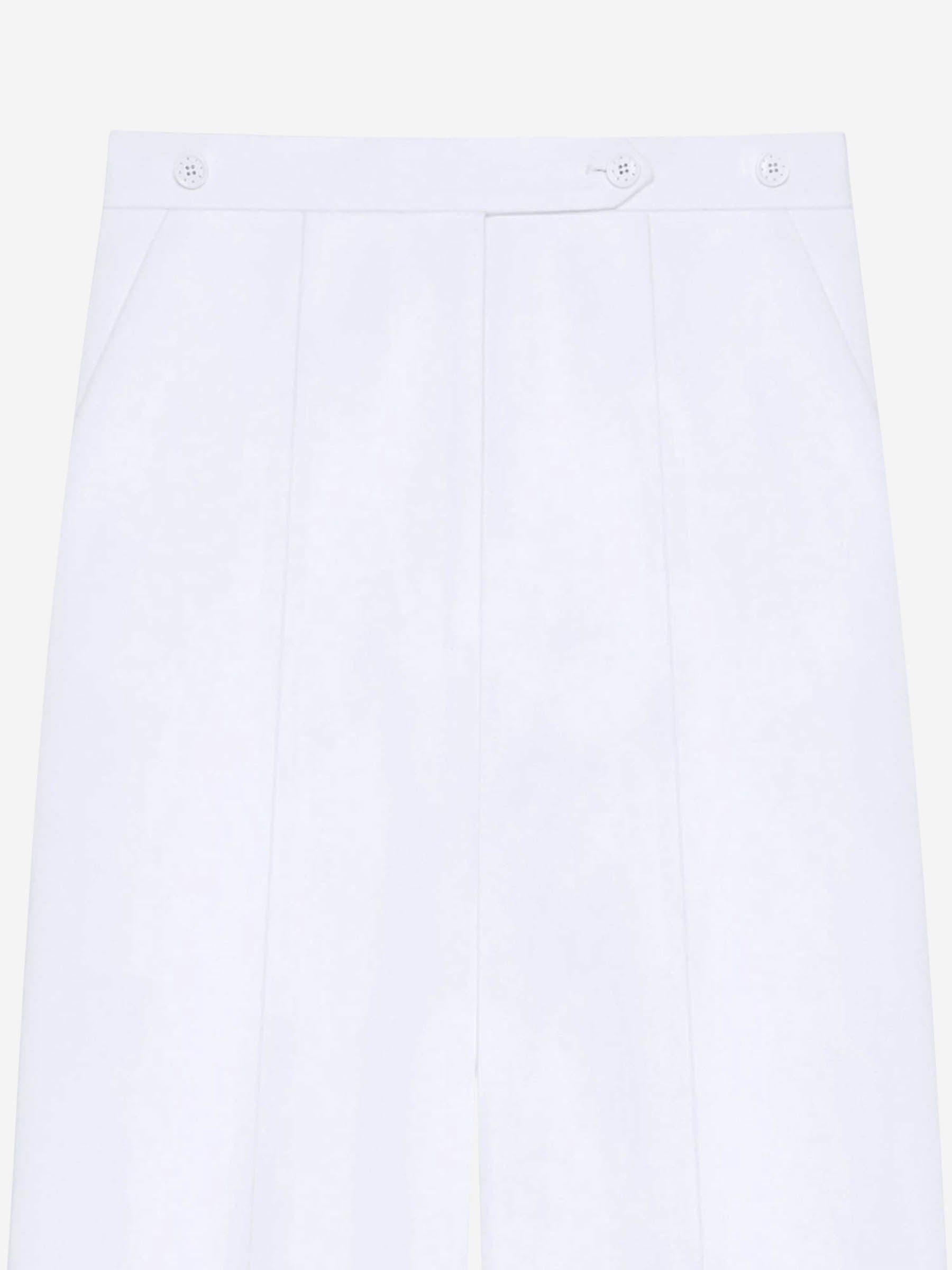 Givenchy Mujer Barcelona Pantalones Plisados Algodón color Blanco sku 761-003704 01 - Foto 4