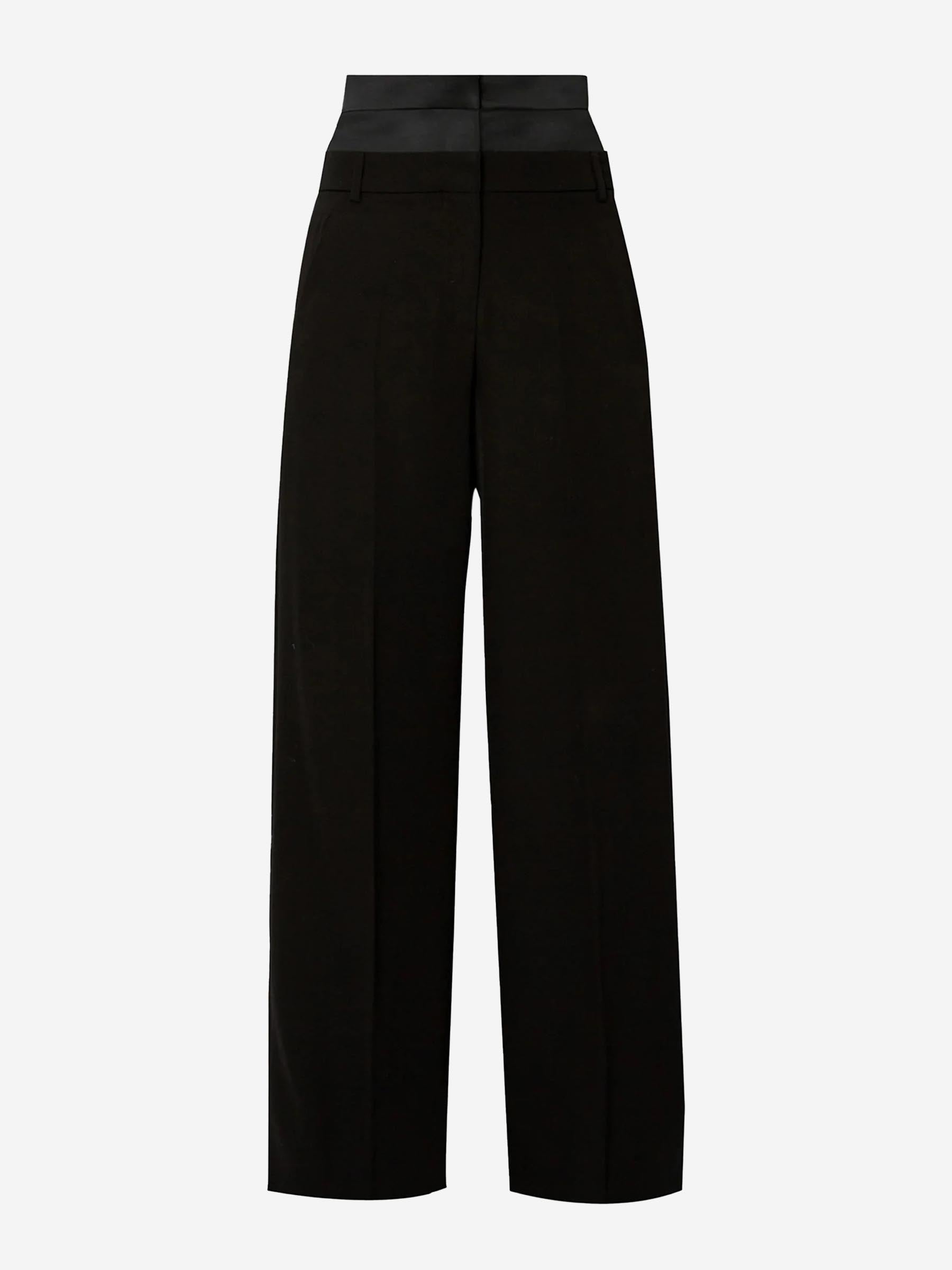 Outlet online Erdem Mujer Pantalones Wide Leg color Negro sku 761-003715 01 - Foto 1
