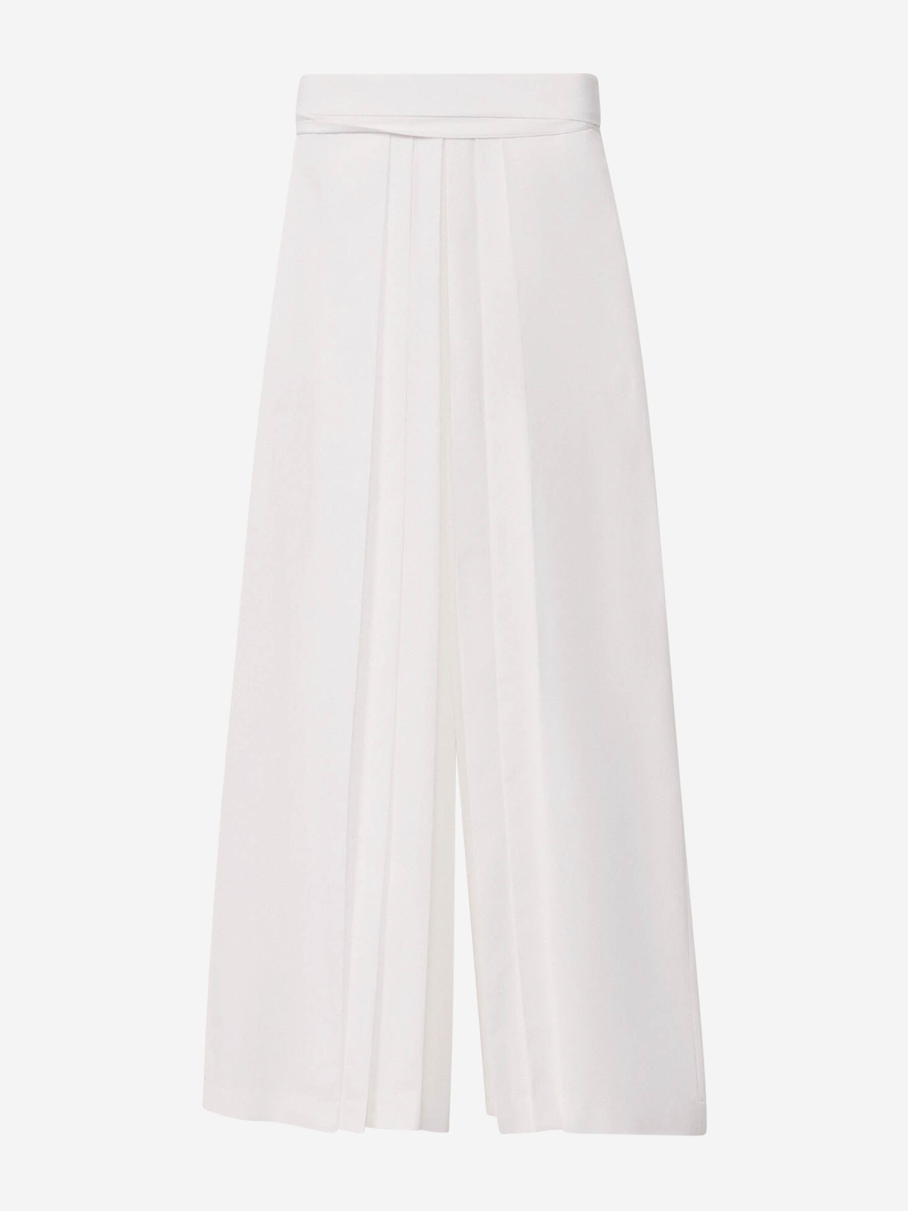 Outlet online Fabiana Filippi Mujer Pantalones Hakama Popelina color Blanco sku 761-003764 01 - Foto 1