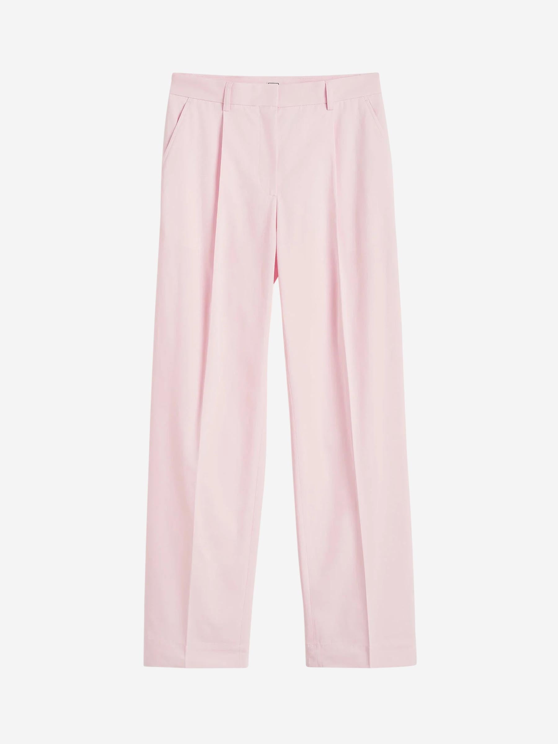 Outlet online TOTEME Mujer Pantalones Rectos Pinzas color Rosa Palo sku 761-003770 01 - Foto 1