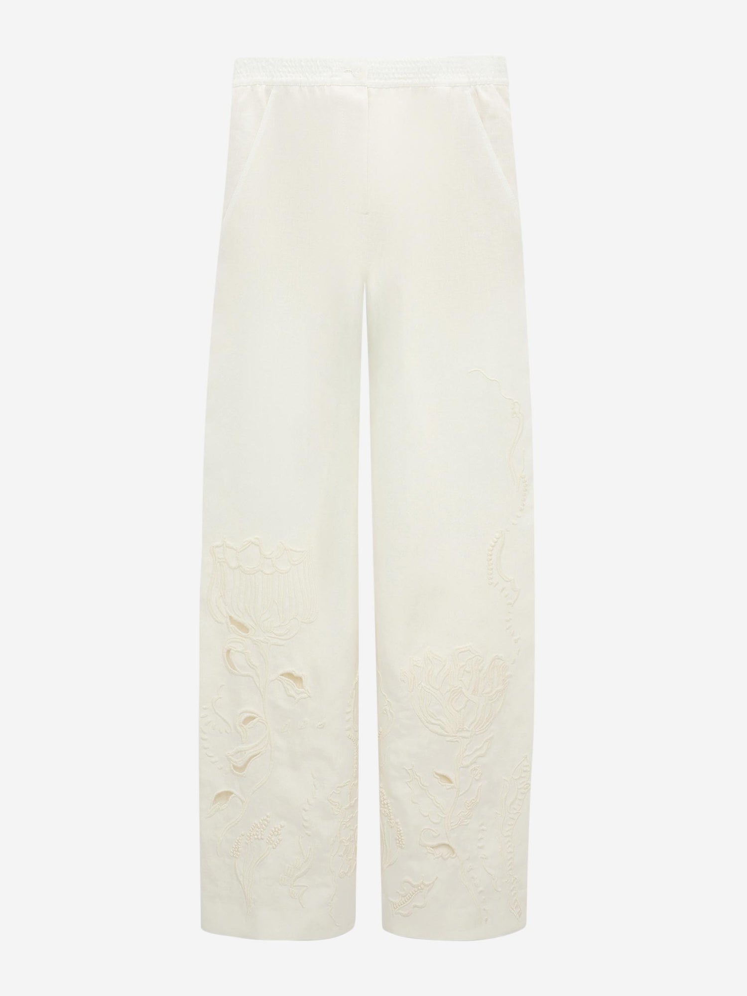 Dorothee Schumacher Mujer Barcelona Pantalones Bordado Lino color Blanco sku 761-003778 01 - Foto 1