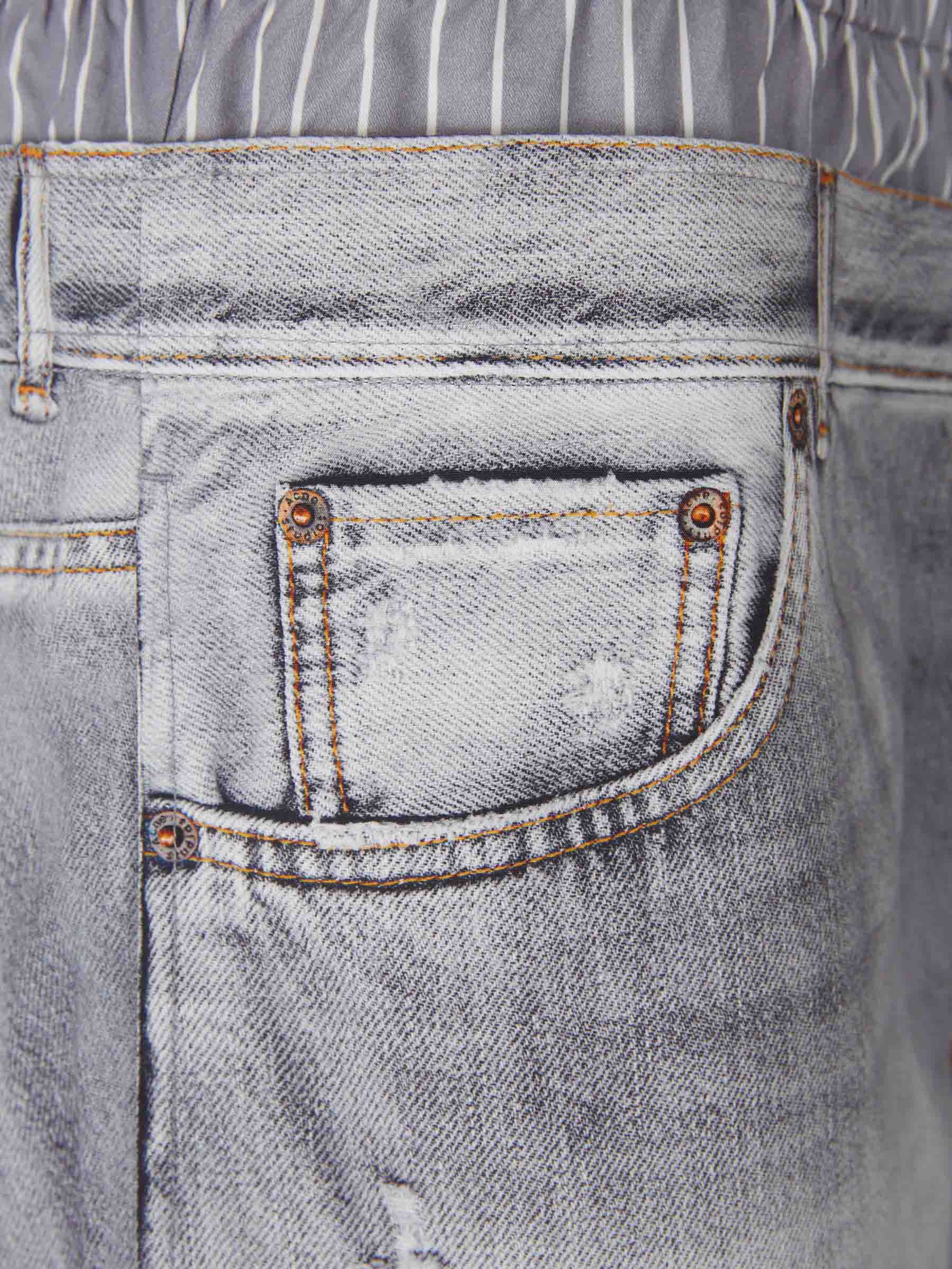 Outlet online Acne Studios Mujer Pantalones Trampantojo Estampado color Gris Piedra sku 761-003863 00 - Foto 4