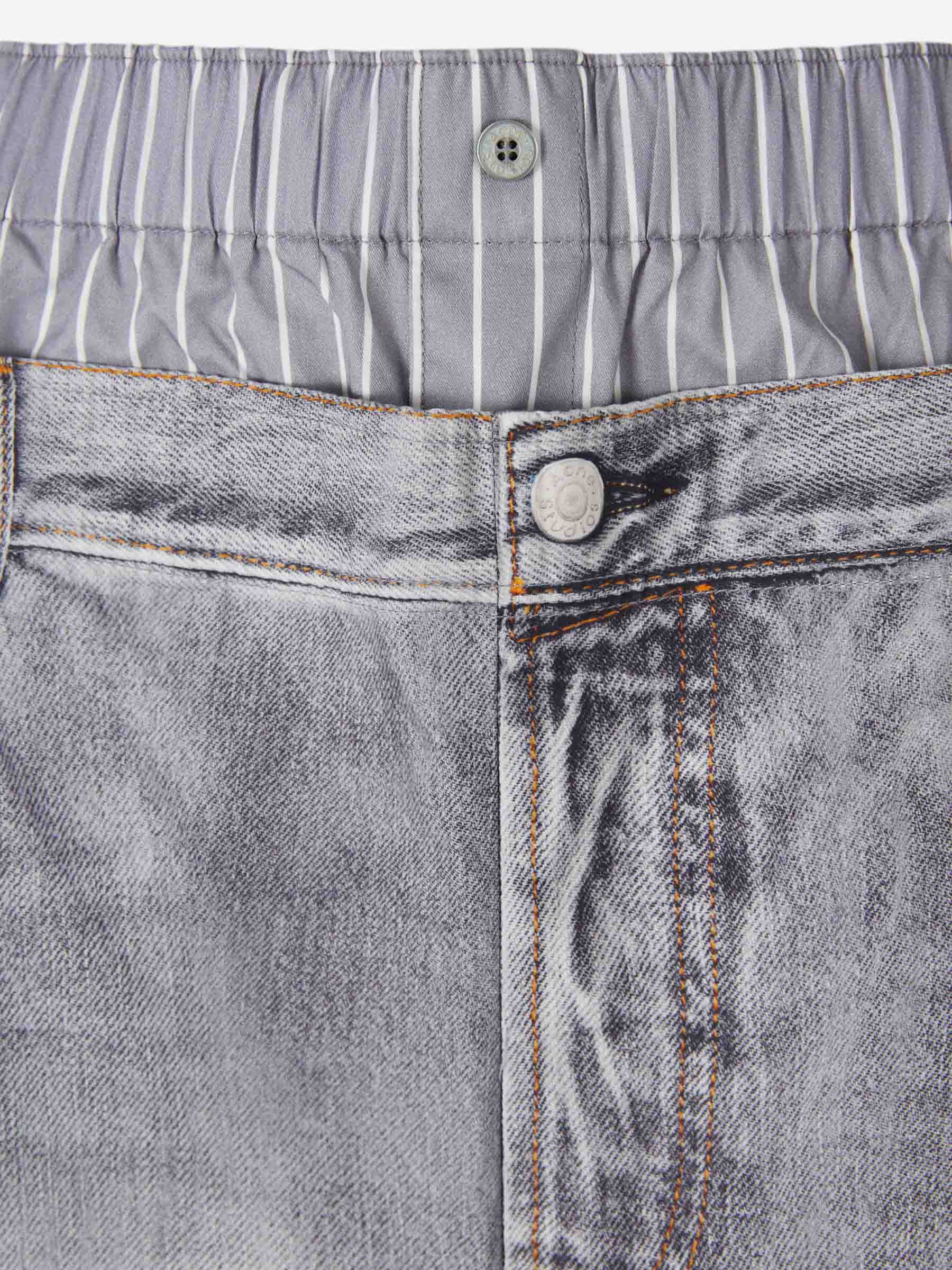 Outlet online Acne Studios Mujer Pantalones Trampantojo Estampado color Gris Piedra sku 761-003863 00 - Foto 5