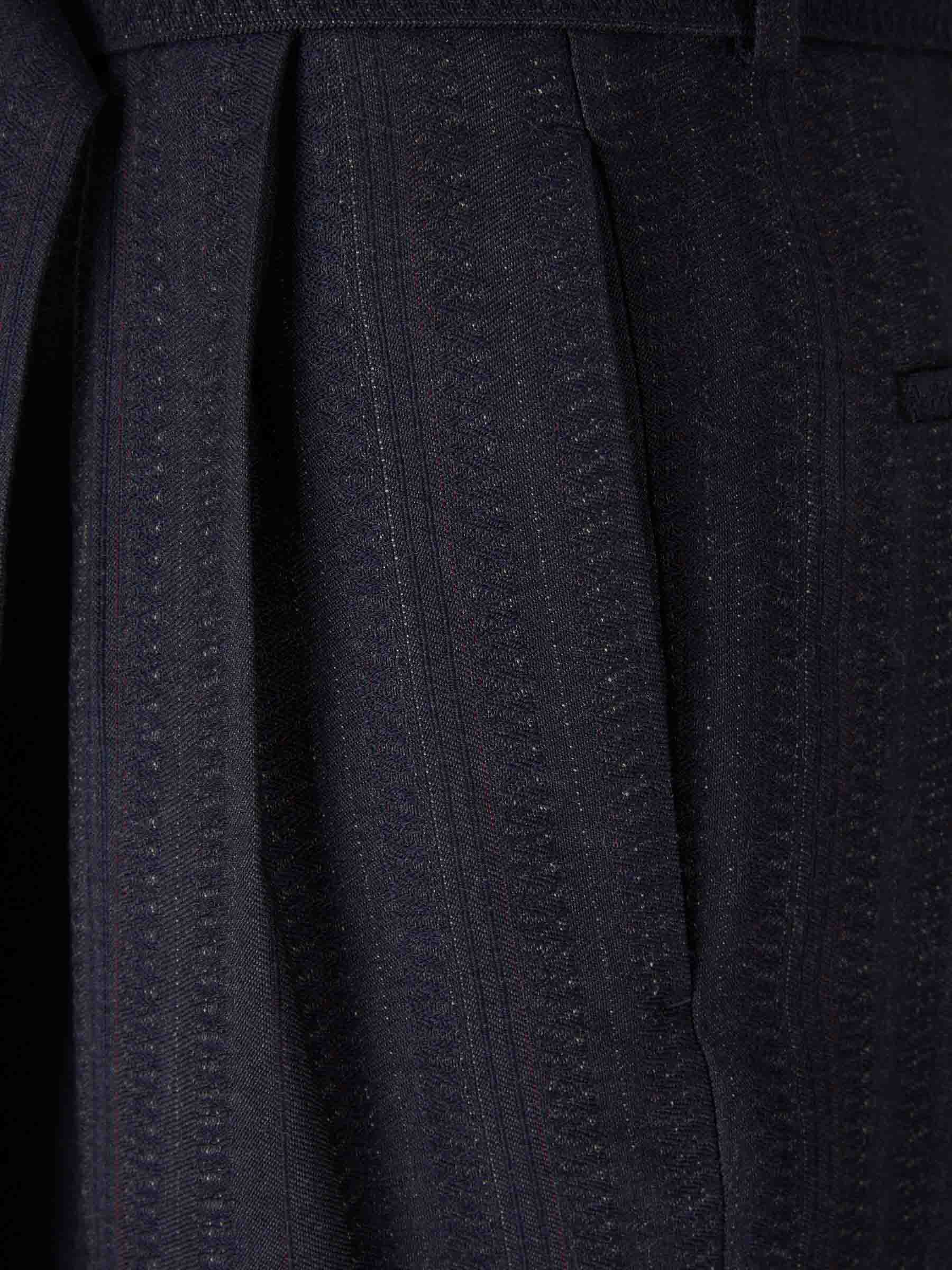 Outlet online Dries Van Noten Mujer Pantalones Anchos Peaches Bis color Azul Marino sku 761-003875 01 - Foto 3