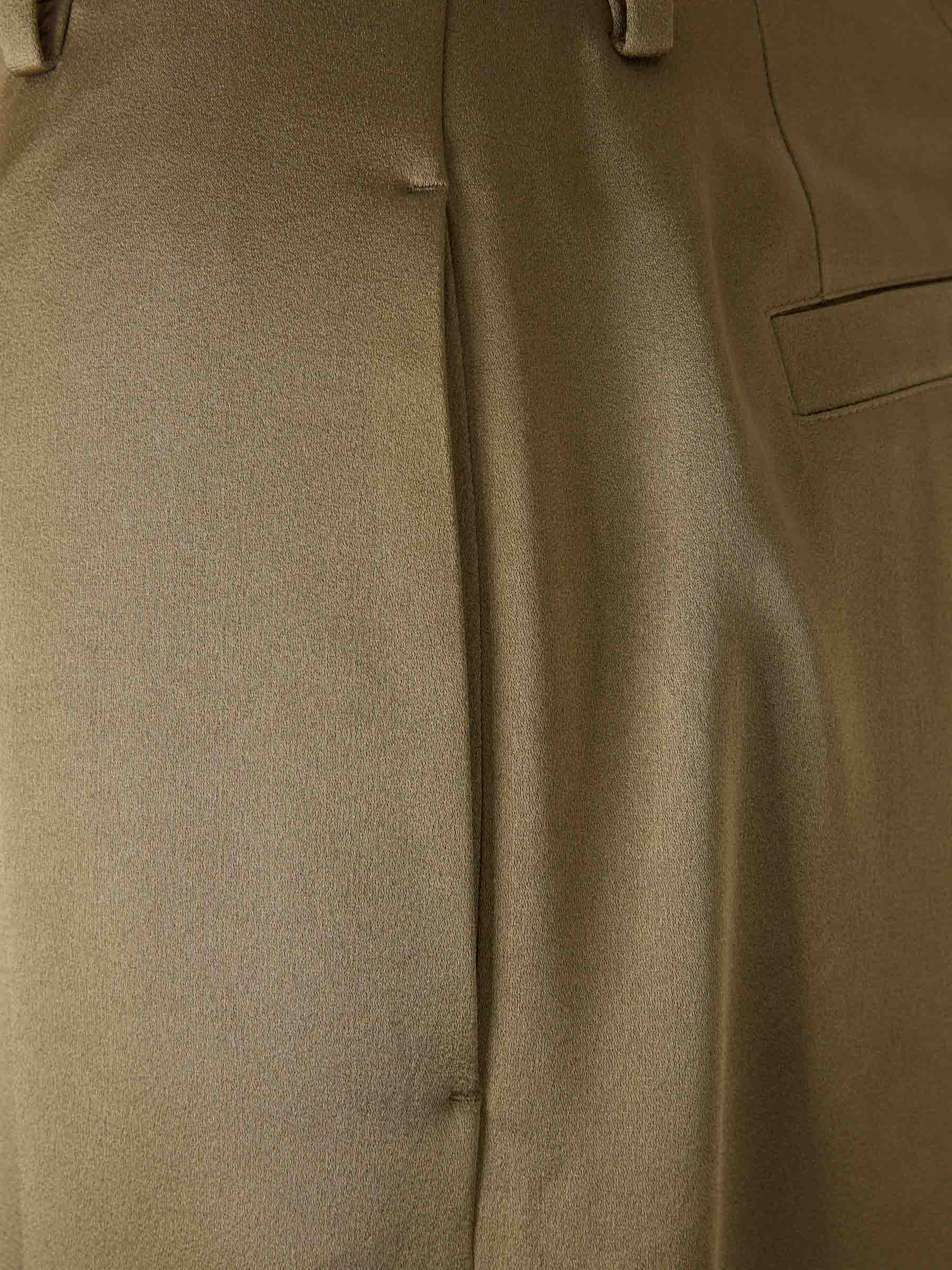 Outlet online Dries Van Noten Mujer Pantalones Rectos Anchos color Verde Militar sku 761-003876 01 - Foto 4