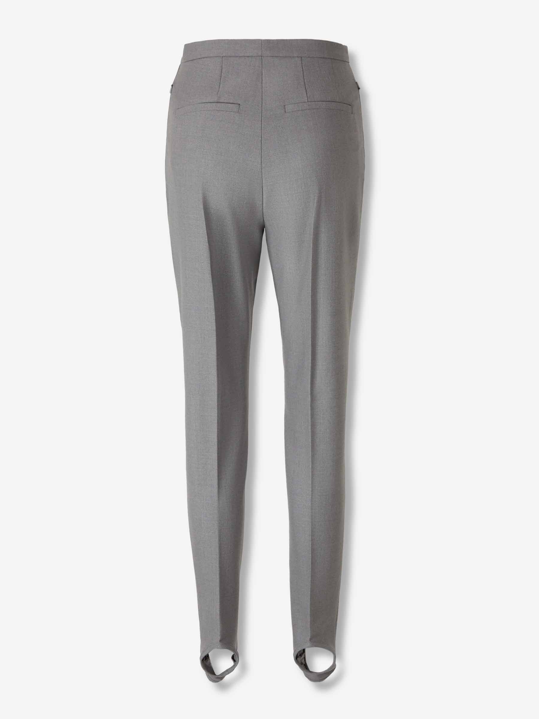 Outlet online Dries Van Noten Mujer Pantalones Rectos Lana color Gris sku 761-003877 01 - Foto 2
