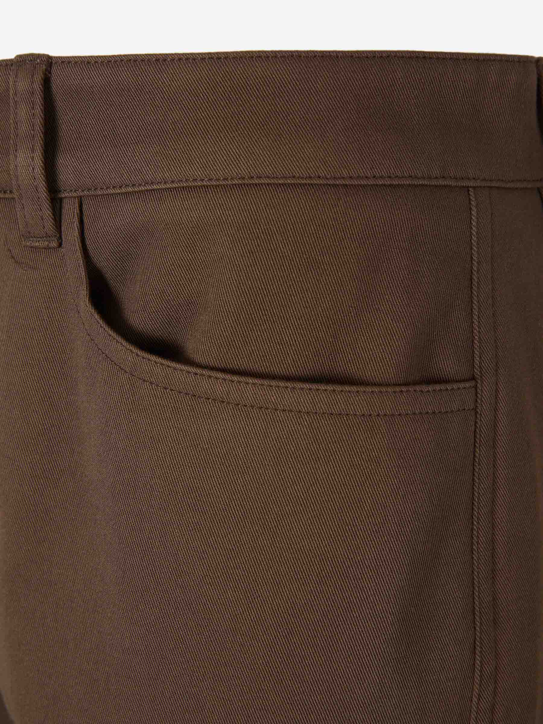 Outlet online TOTEME Mujer Pantalones Rectos Twisted color Marrón Oscuro sku 761-003891 01 - Foto 4