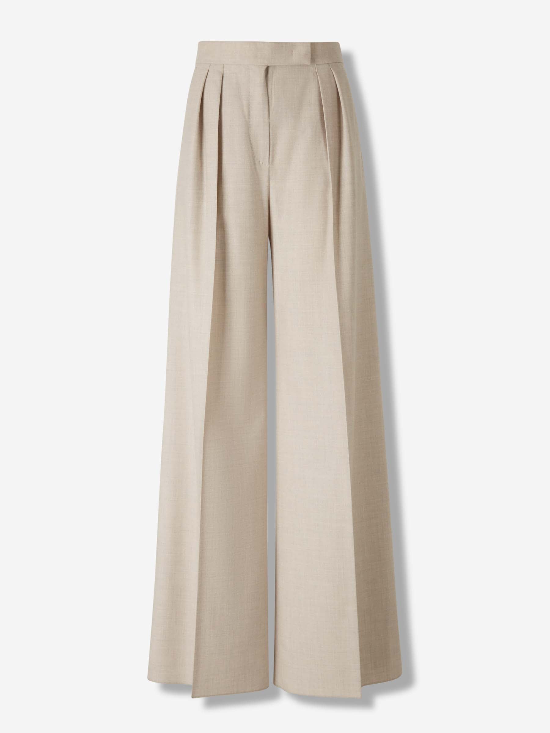 Outlet online Max Mara Mujer Pantalones Acampanados Zulia color Beige sku 761-003966 01 - Foto 1