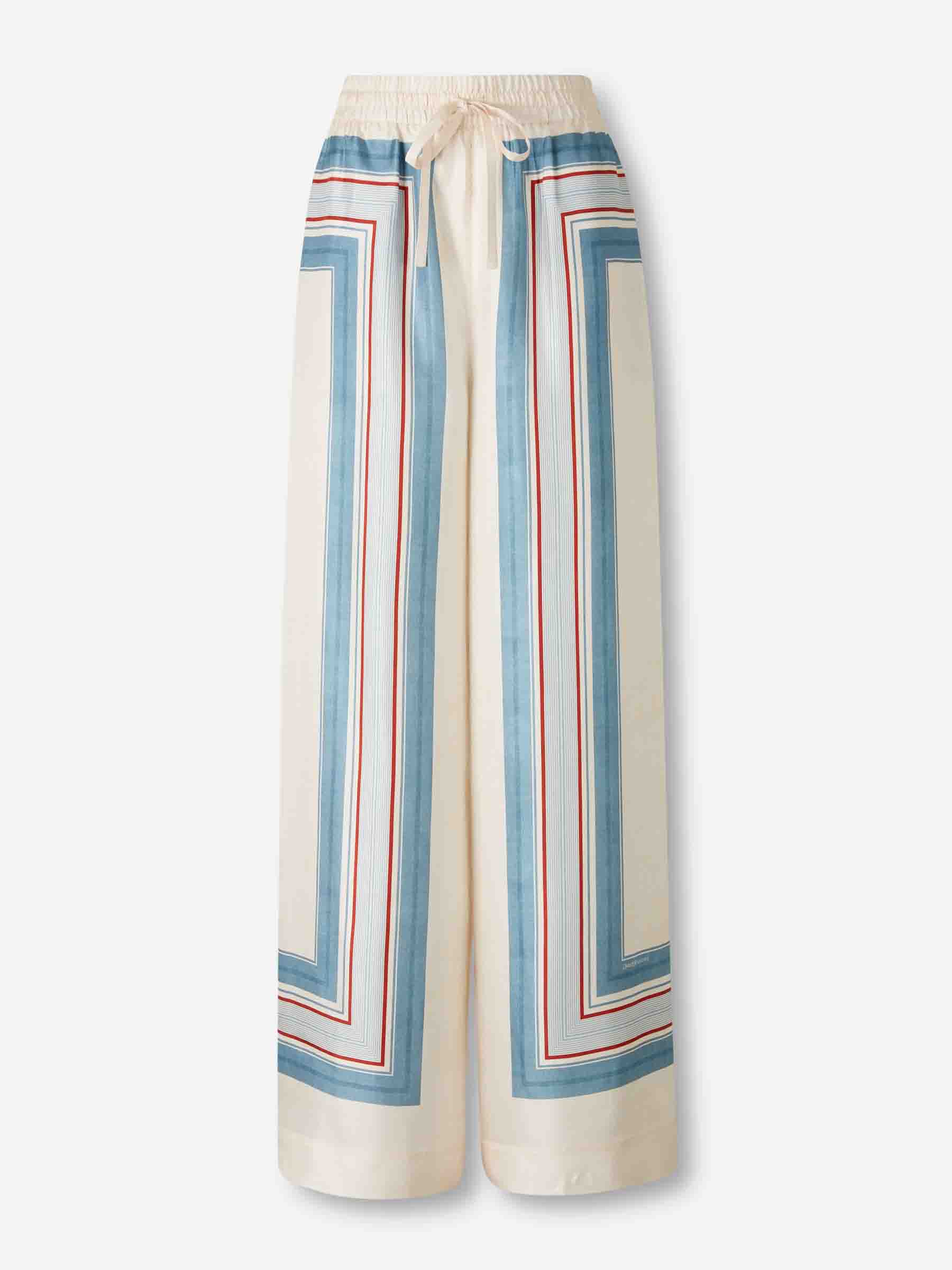 Outlet online Zimmermann Mujer Pantalones Anchos Rayas color Multicolor sku 761-004016 01 - Foto 1