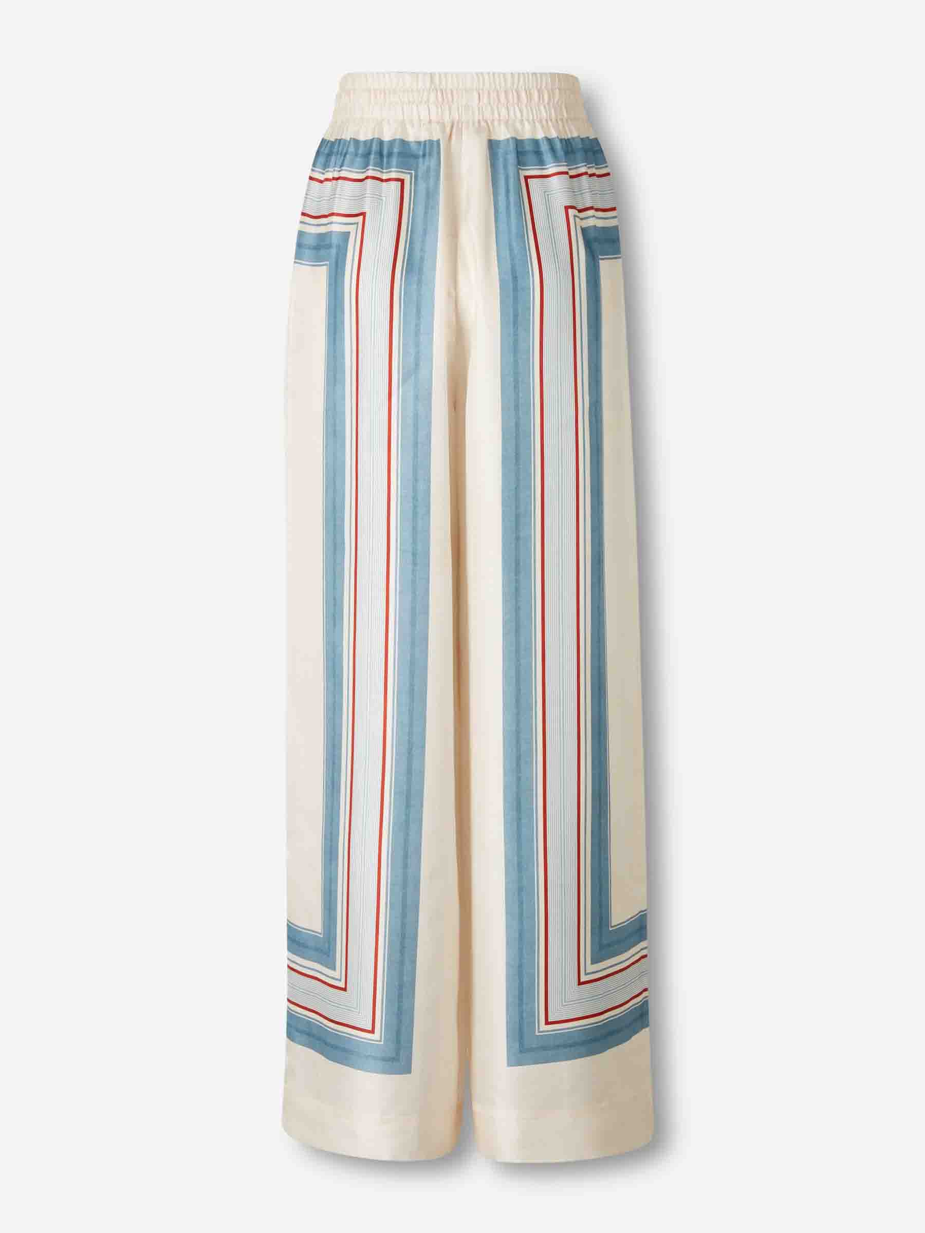 Outlet online Zimmermann Mujer Pantalones Anchos Rayas color Multicolor sku 761-004016 01 - Foto 3