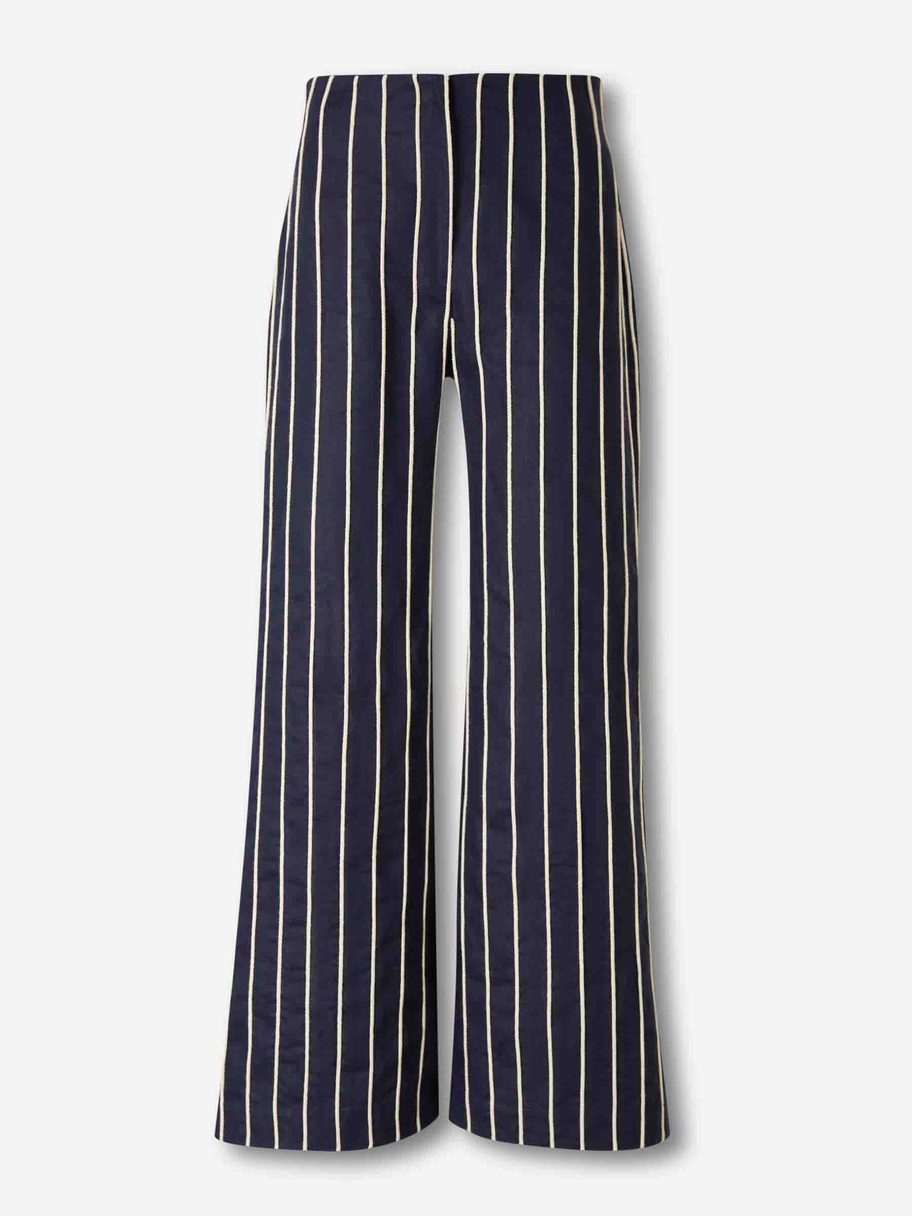 Outlet online Andres Otalora Mujer Pantalones Acampanados Tuyo color Azul Noche sku 761-004021 01 - Foto 1