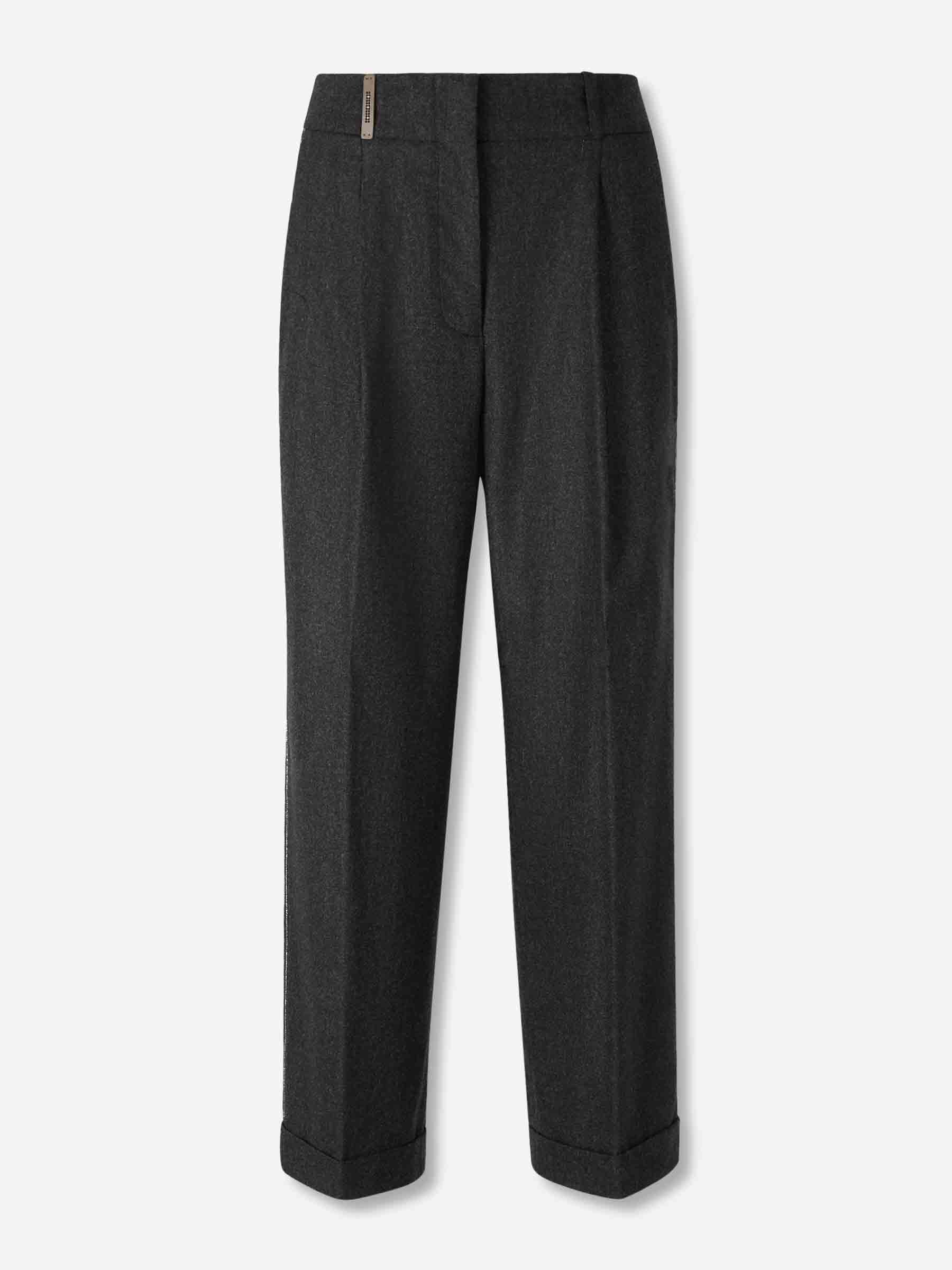 Outlet online Peserico Mujer Pantalones Vestir Lana color Gris Antracita sku 761-004025 01 - Foto 1
