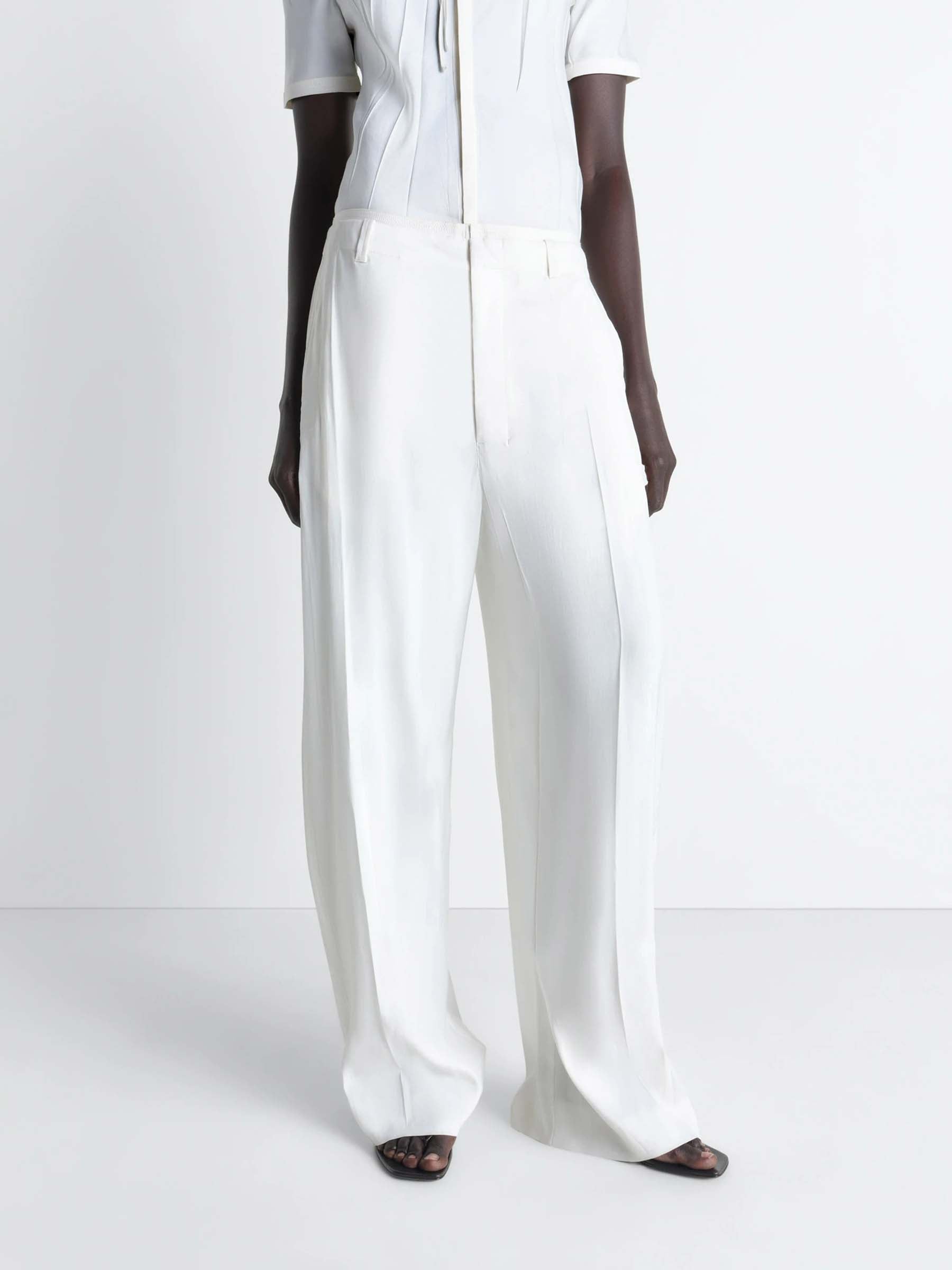 Lemaire Mujer Barcelona Pantalones Pliegues color Blanco sku 761-004084 01 - Foto 3