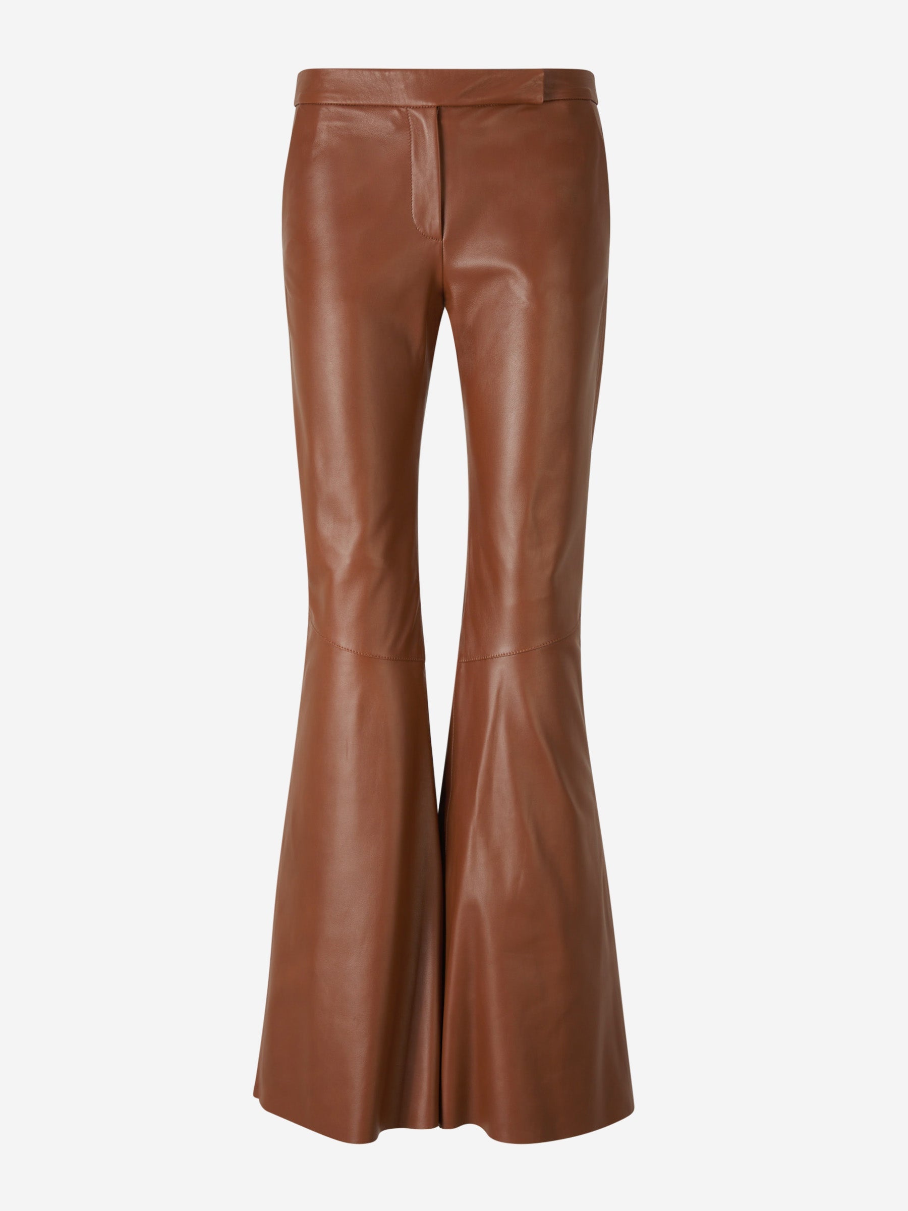 Outlet online Dorothee Schumacher Mujer Pantalones Piel Acampanados color Marrón sku 761-003494 01 - Foto 1