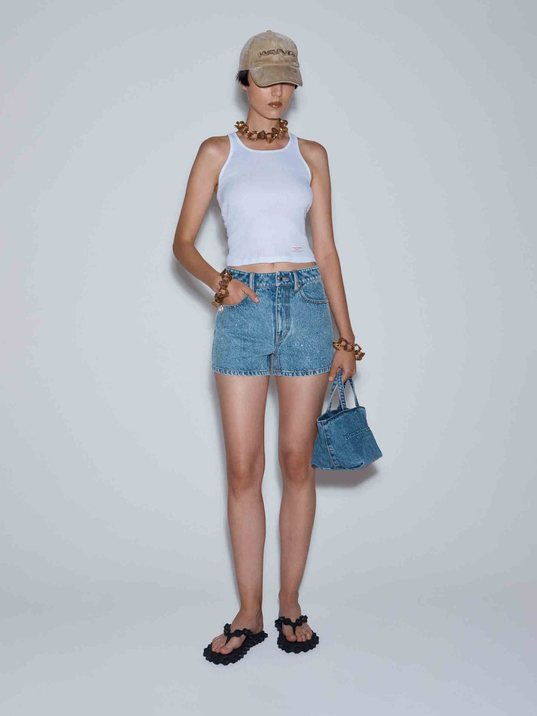 Alexander Wang Mujer Barcelona Shorts Cuentas Denim color Azul sku 762-000490 01 - Foto 3