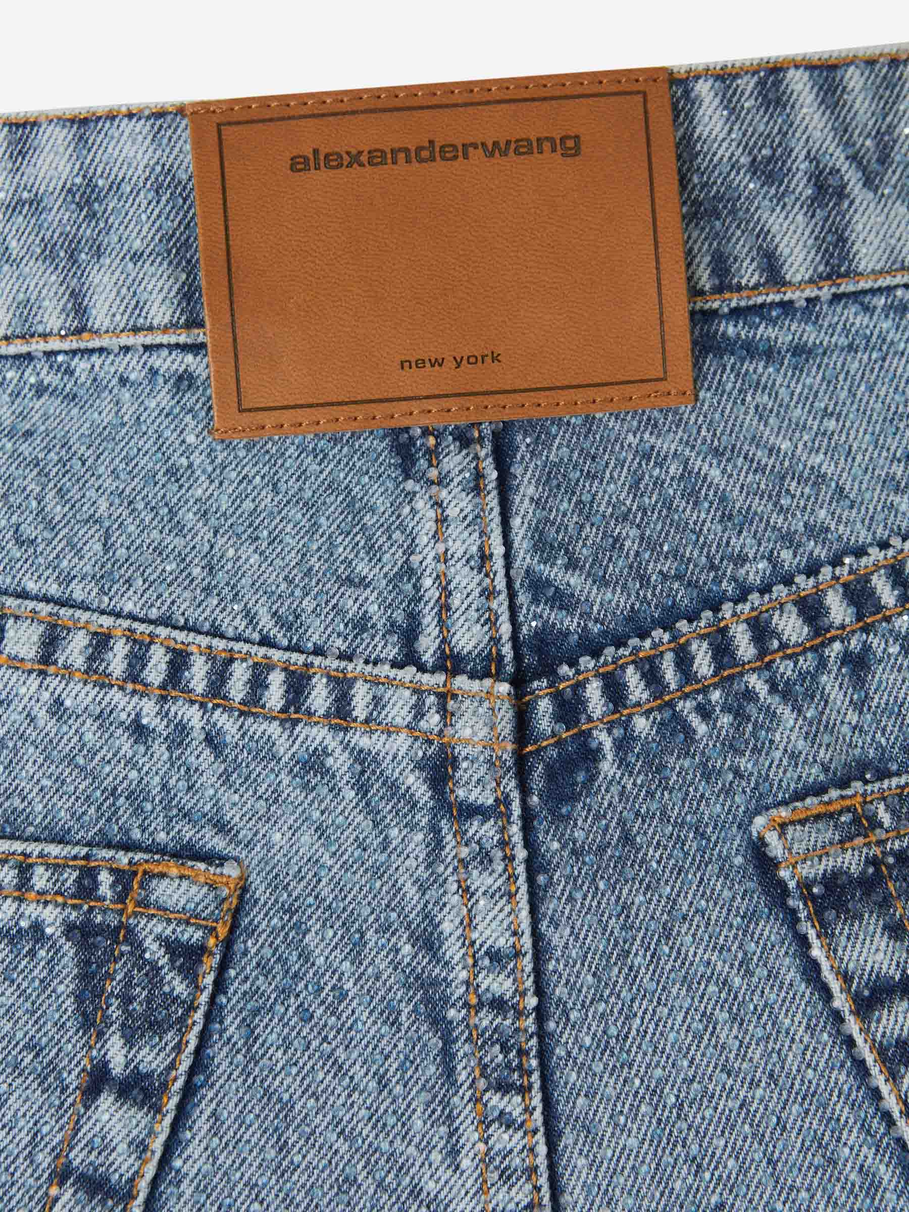Alexander Wang Mujer Barcelona Shorts Cuentas Denim color Azul sku 762-000490 01 - Foto 8