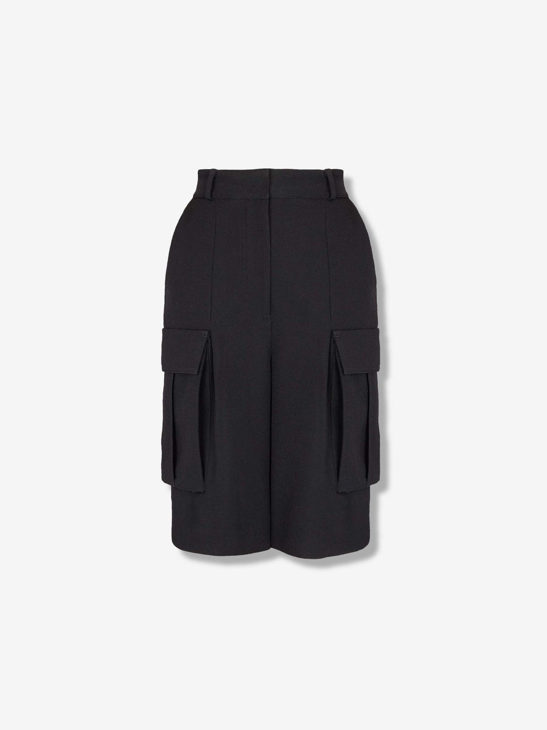 Outlet online Balmain Mujer Bermudas Cargo Lana color Negro sku 762-000528 01 - Foto 1