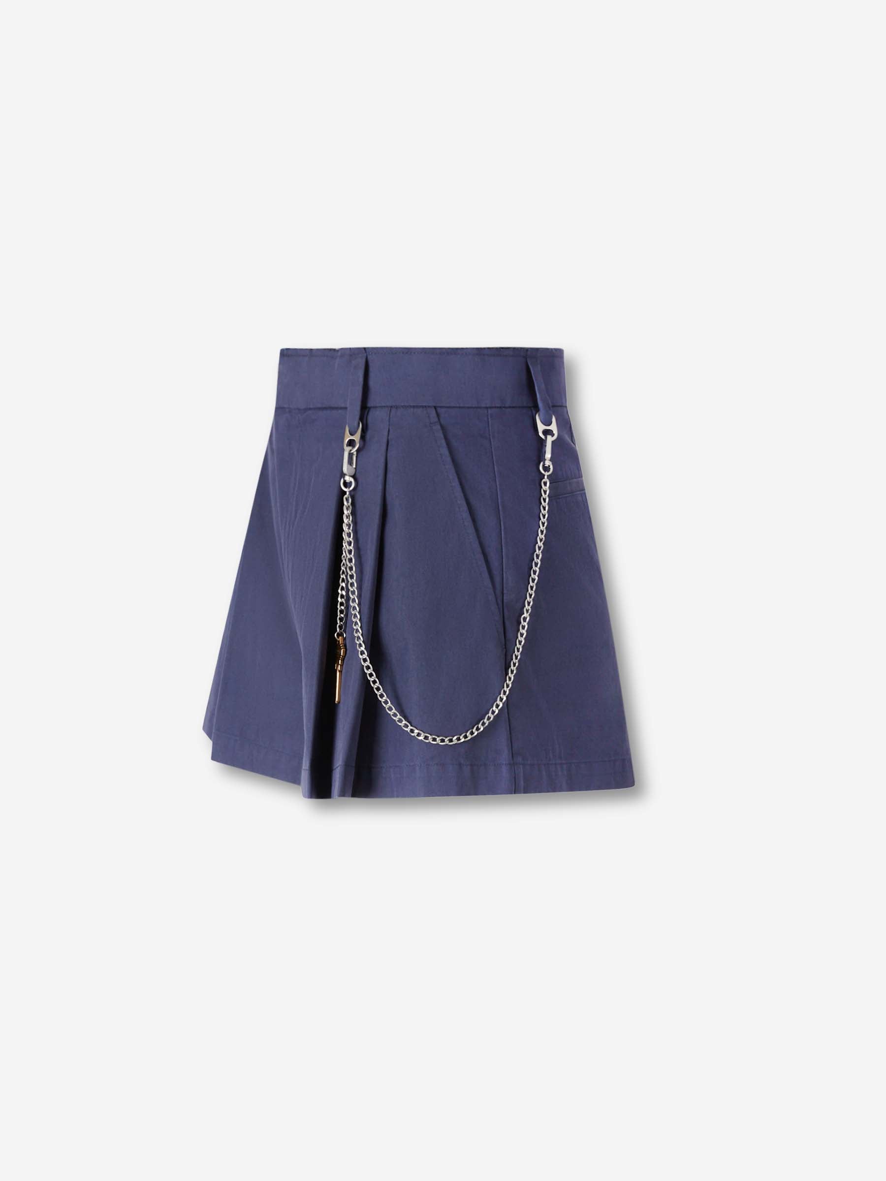 Outlet online Alexander Wang Mujer Bermudas con cadena color Azul Marino sku 762-000531 01 - Foto 2