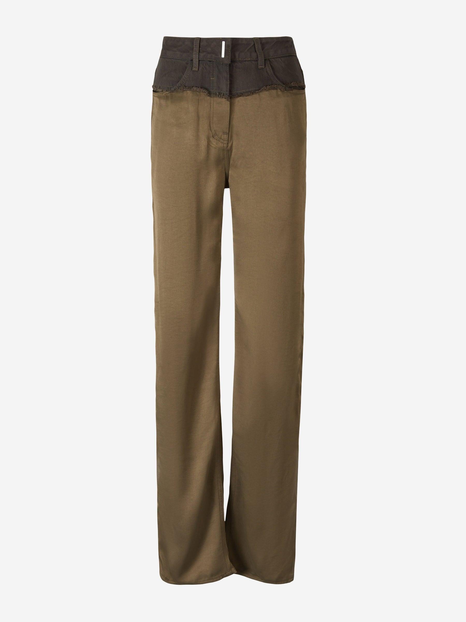 Givenchy Jeans Oversize Mixto color Verde Militar sku 763-001404 01 - Foto 1