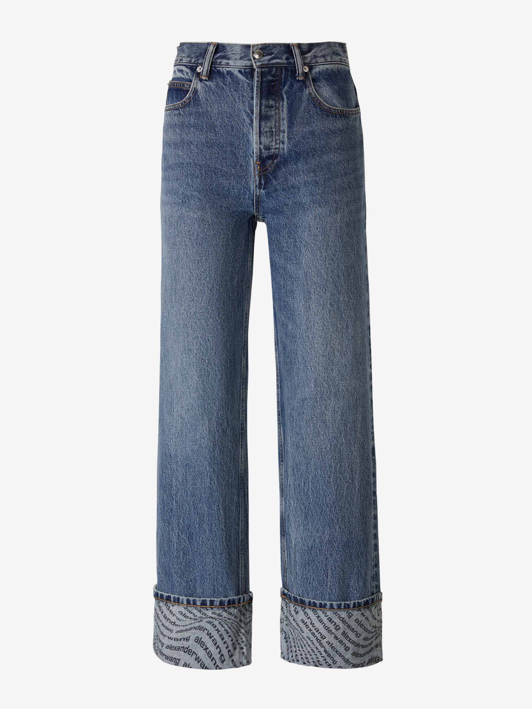 Outlet online Alexander Wang Mujer Jeans Straight Algodón color Azul Denim sku 763-001440 01 - Foto 1