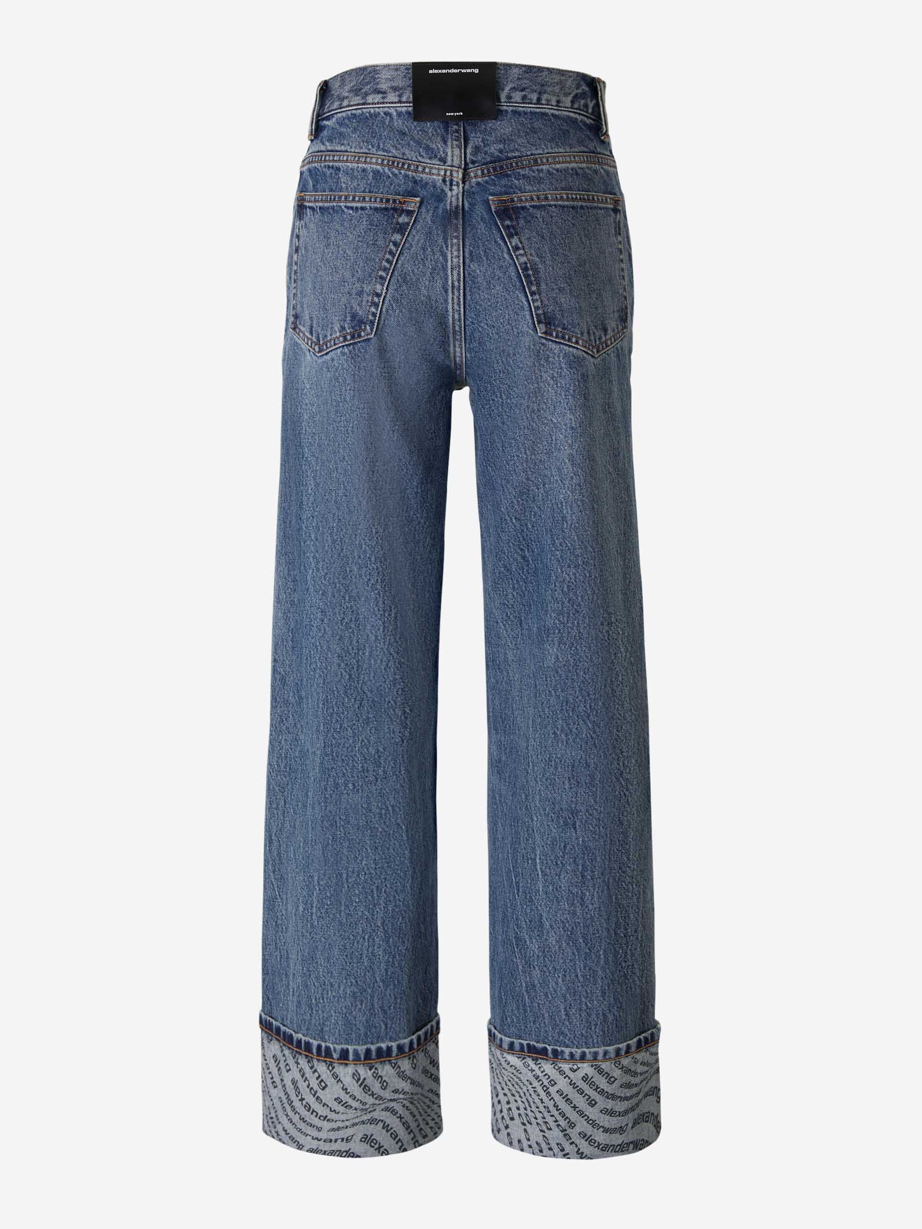 Outlet online Alexander Wang Mujer Jeans Straight Algodón color Azul Denim sku 763-001440 01 - Foto 2
