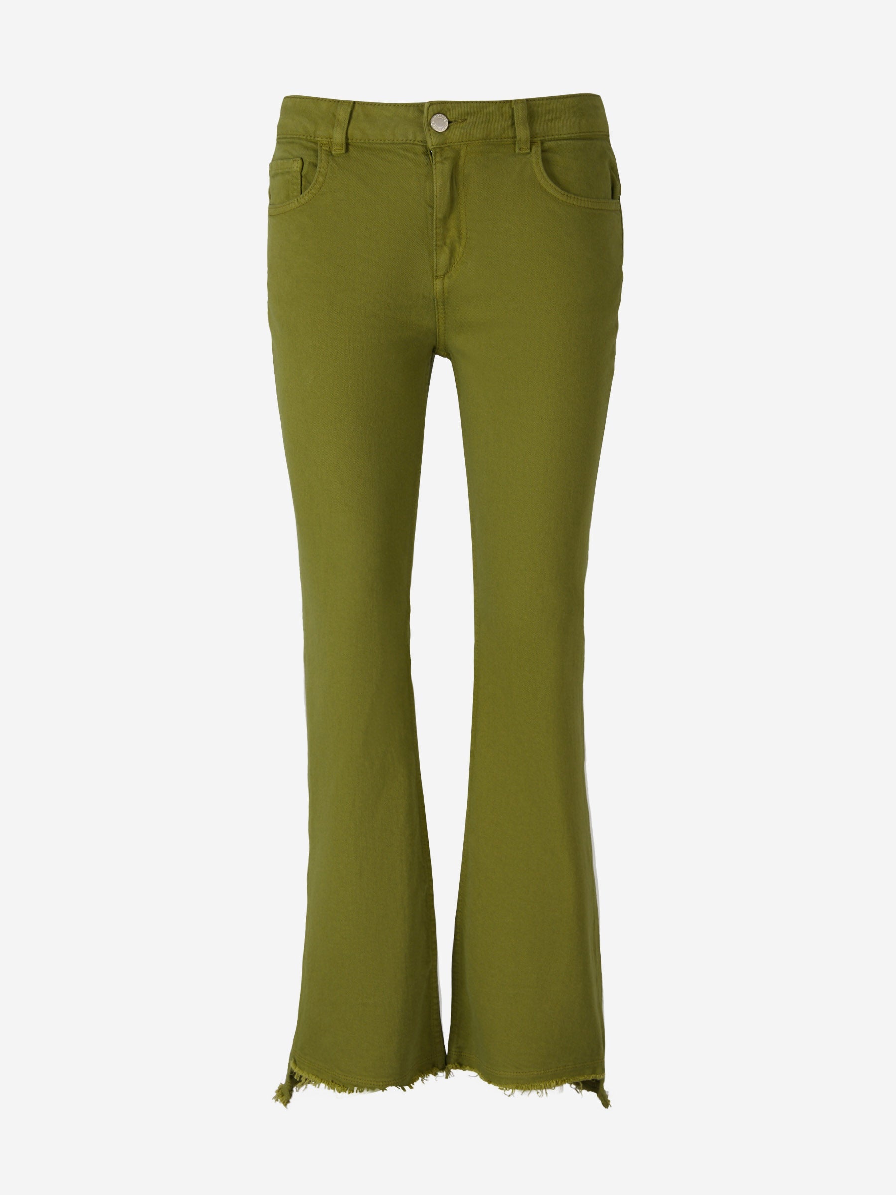 Outlet online Dorothee Schumacher Mujer Jeans Bootcut Algodón color Verde Militar sku 763-001445 01 - Foto 1