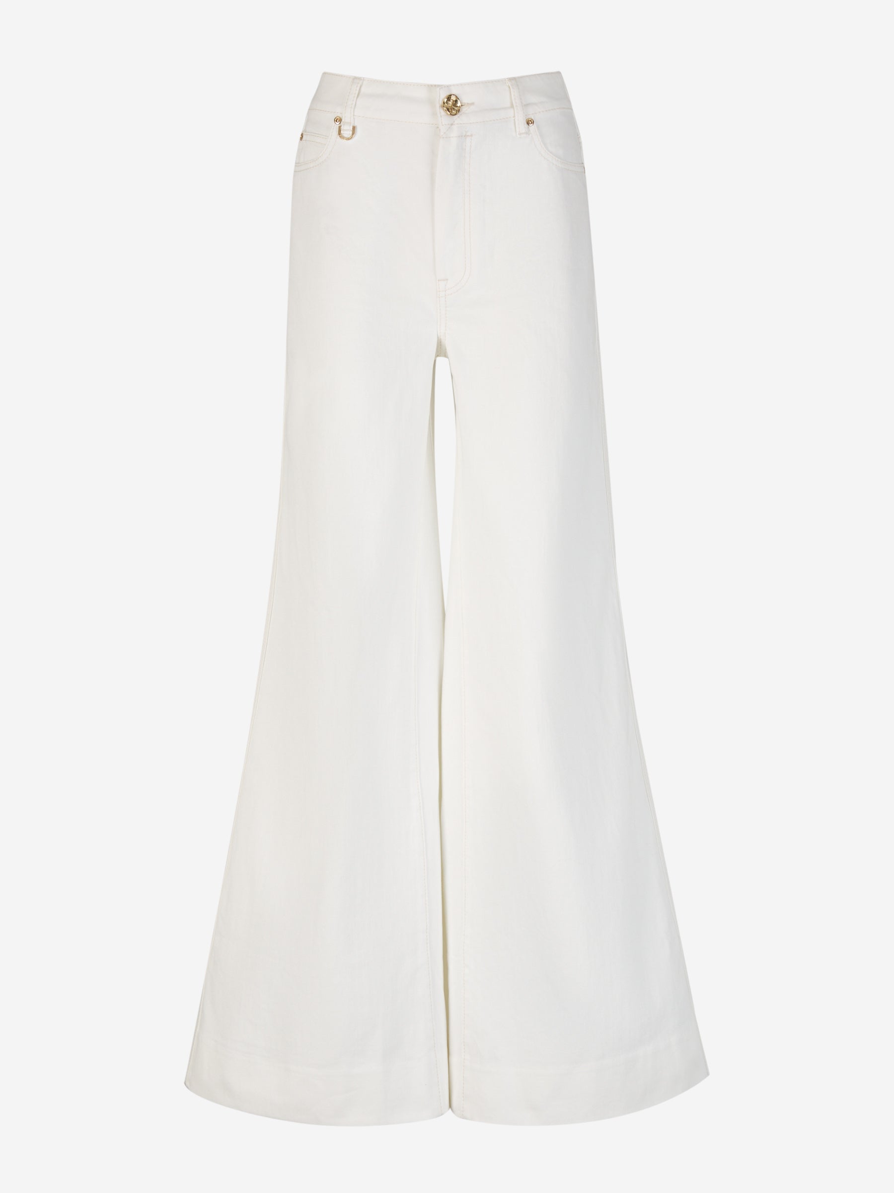 Outlet online Zimmermann Mujer Jeans Acampanado Algodón color Blanco sku 763-001506 01 - Foto 1