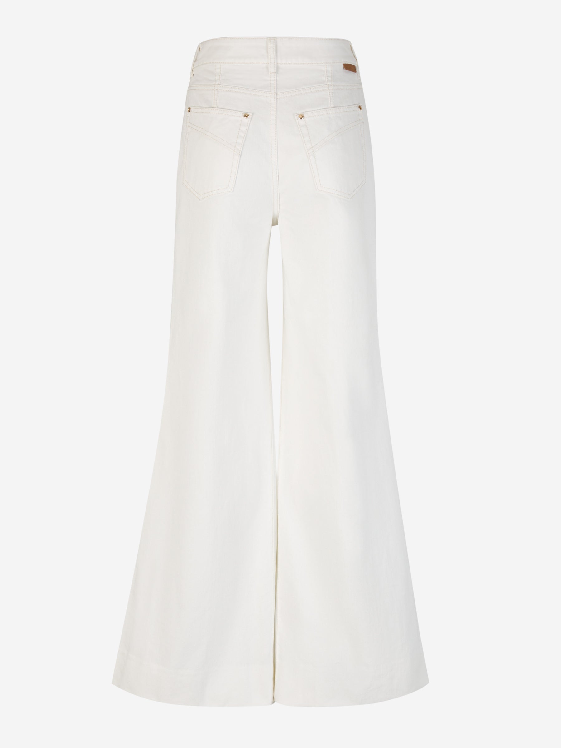 Outlet online Zimmermann Mujer Jeans Acampanado Algodón color Blanco sku 763-001506 01 - Foto 3