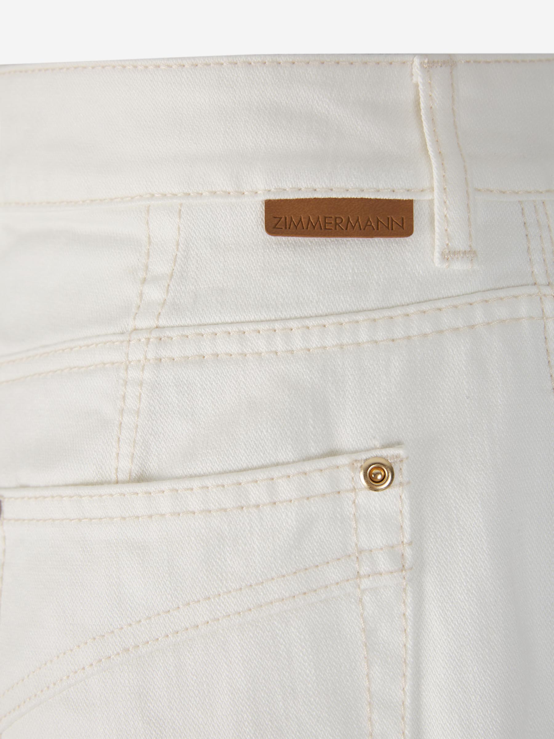 Outlet online Zimmermann Mujer Jeans Acampanado Algodón color Blanco sku 763-001506 01 - Foto 6