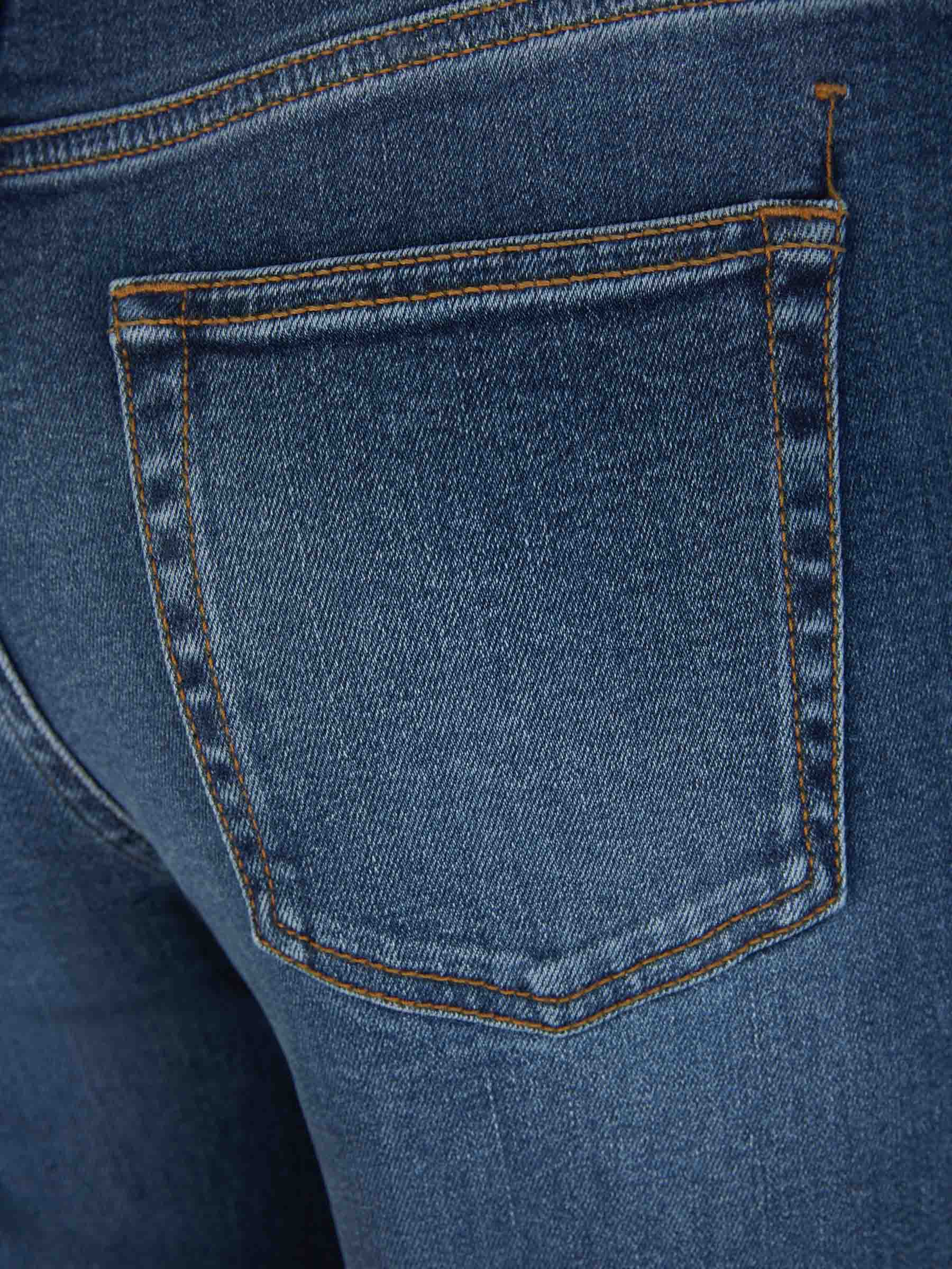 Outlet online McQueen Mujer Jeans Flare Algodón color Azul Denim sku 763-001508 01 - Foto 5