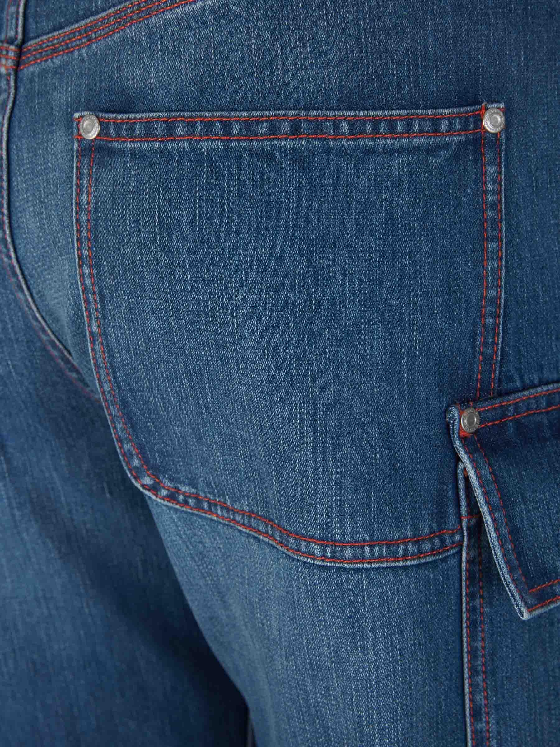 Outlet online Stella McCartney Mujer Jeans Cargo Cremallera color Azul Denim sku 763-001515 01 - Foto 7