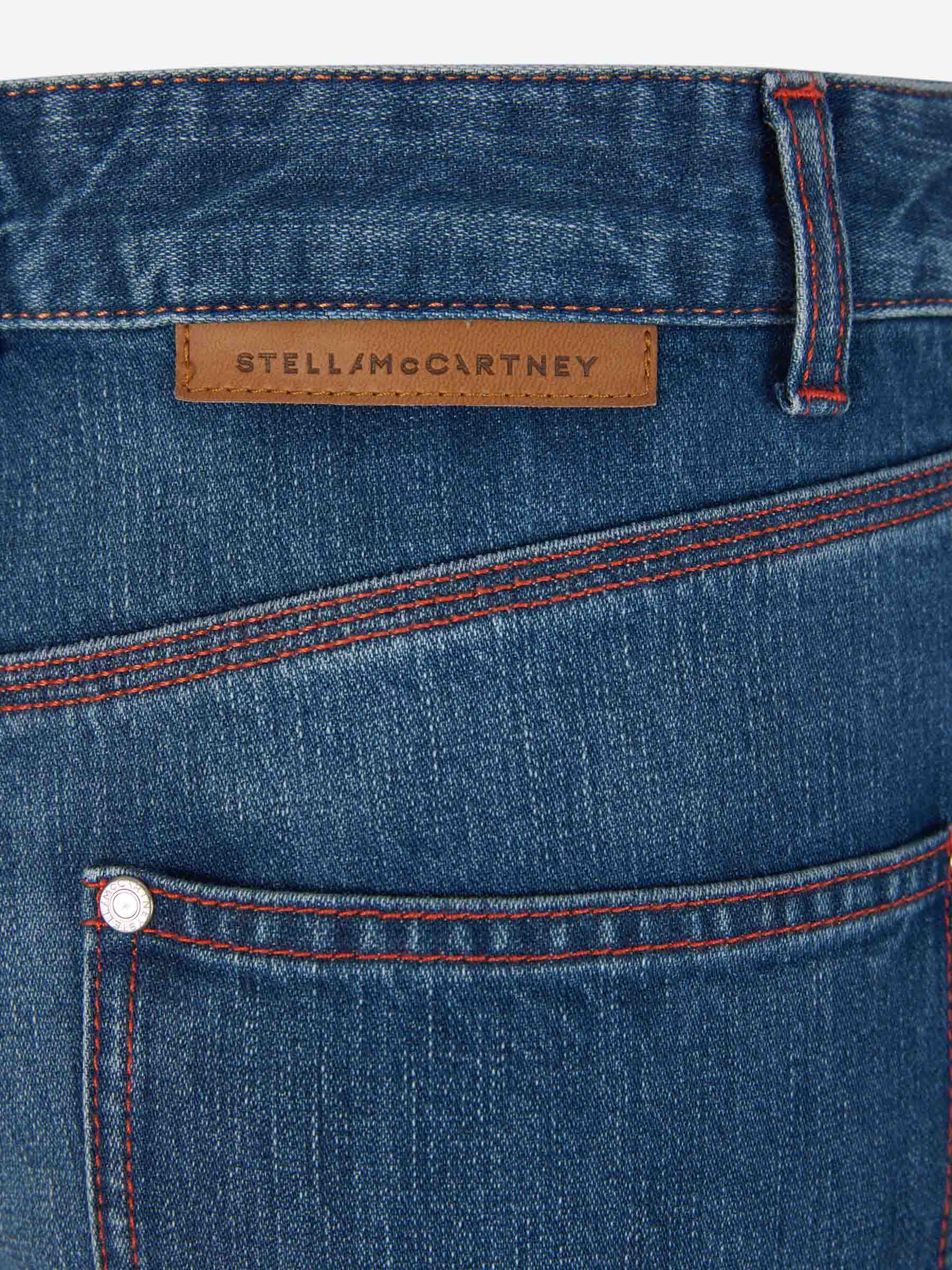Outlet online Stella McCartney Mujer Jeans Cargo Cremallera color Azul Denim sku 763-001515 01 - Foto 8