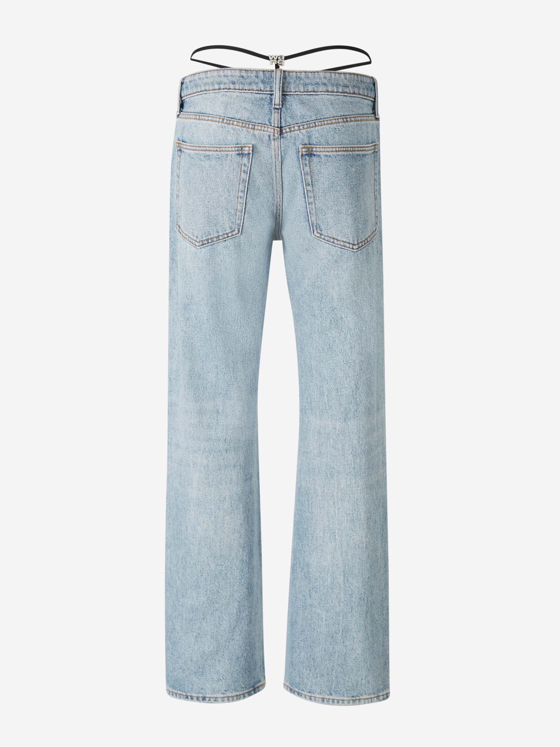 Outlet online Alexander Wang Mujer Jeans Wide Leg color Azul Denim Oscuro sku 763-001616 01 - Foto 2