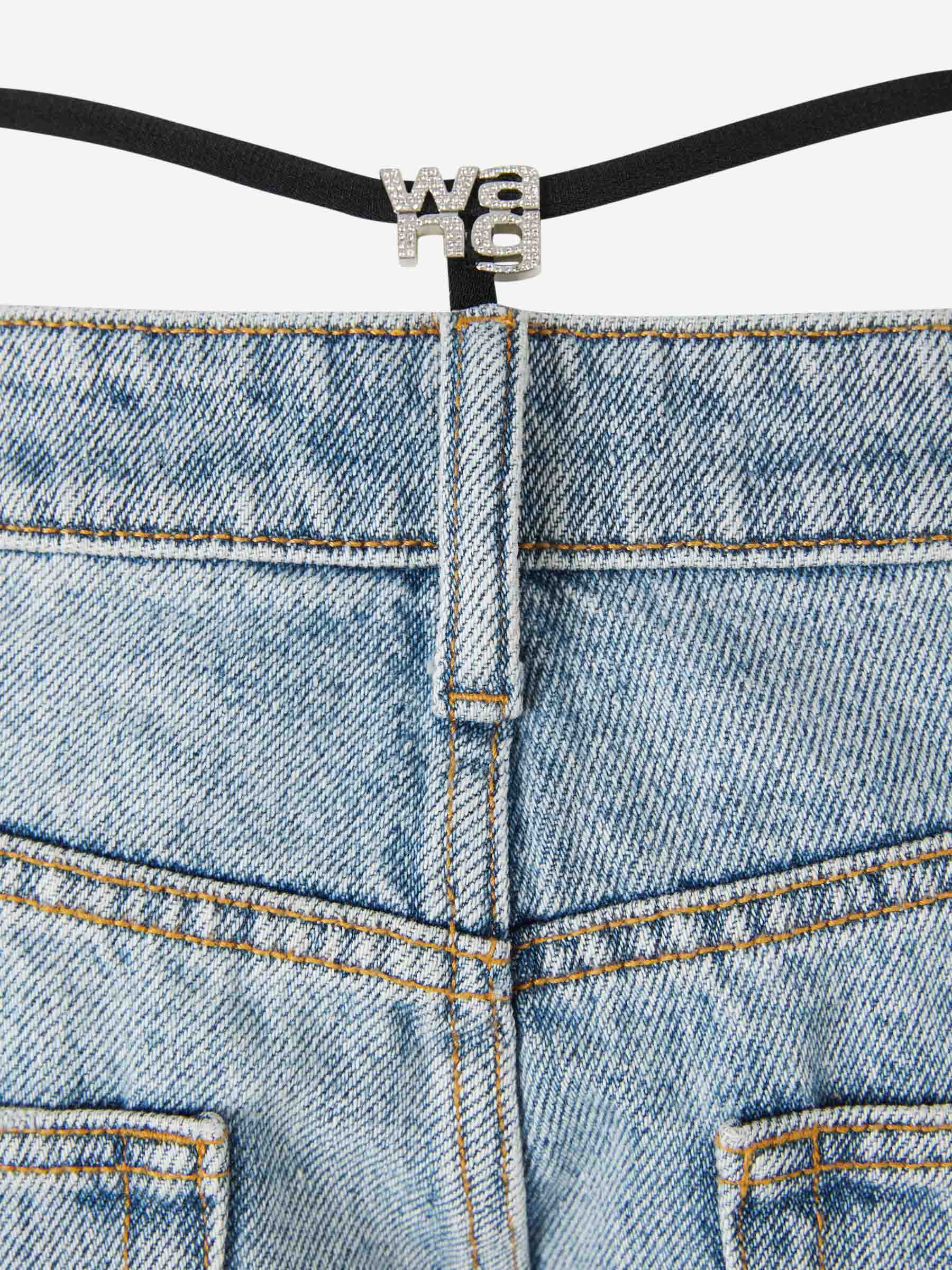 Outlet online Alexander Wang Mujer Jeans Wide Leg color Azul Denim Oscuro sku 763-001616 01 - Foto 5