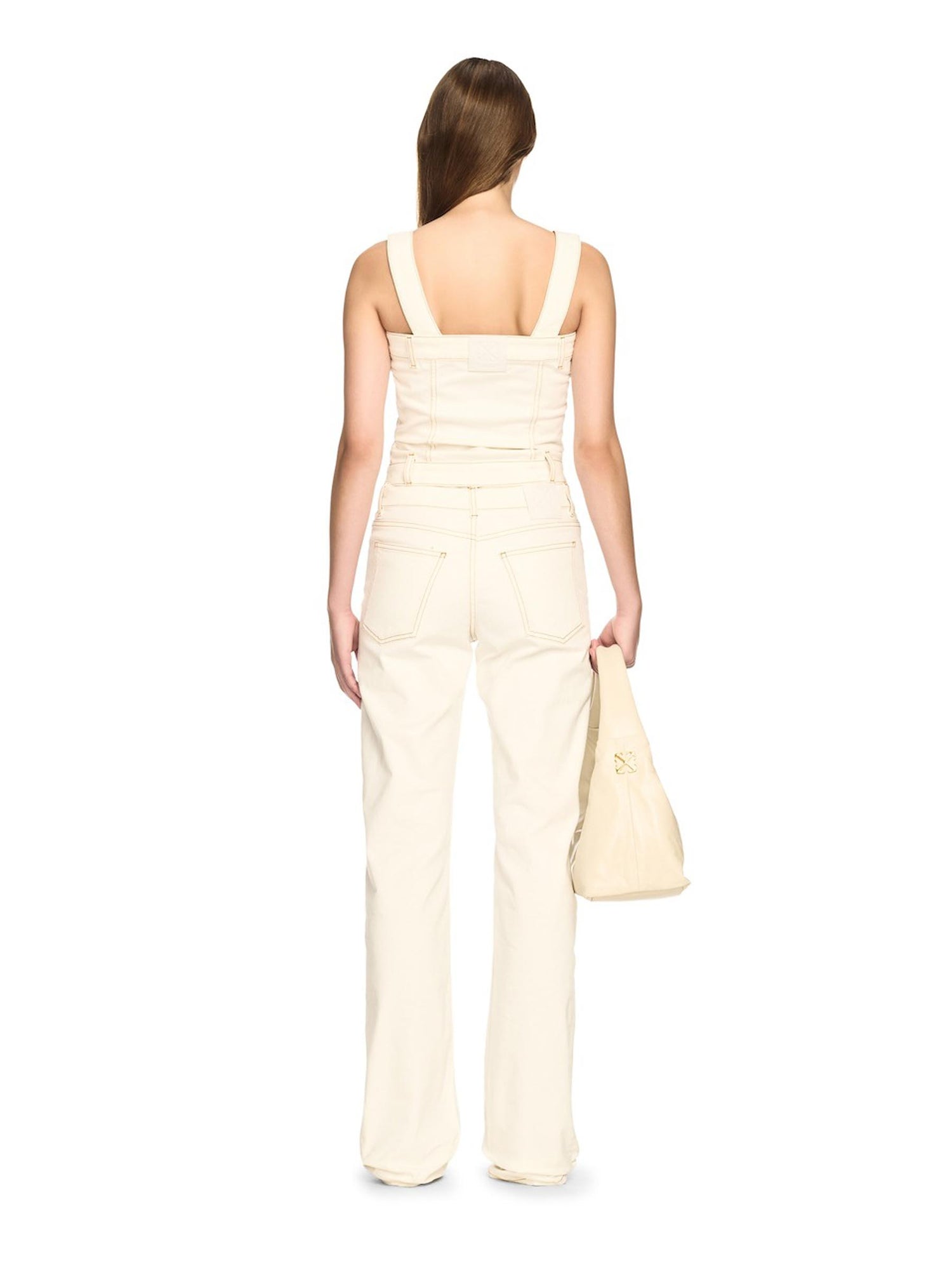 Off-White Mujer Barcelona Jeans Straight Susy color Blanco sku 763-001634 01 - Foto 3