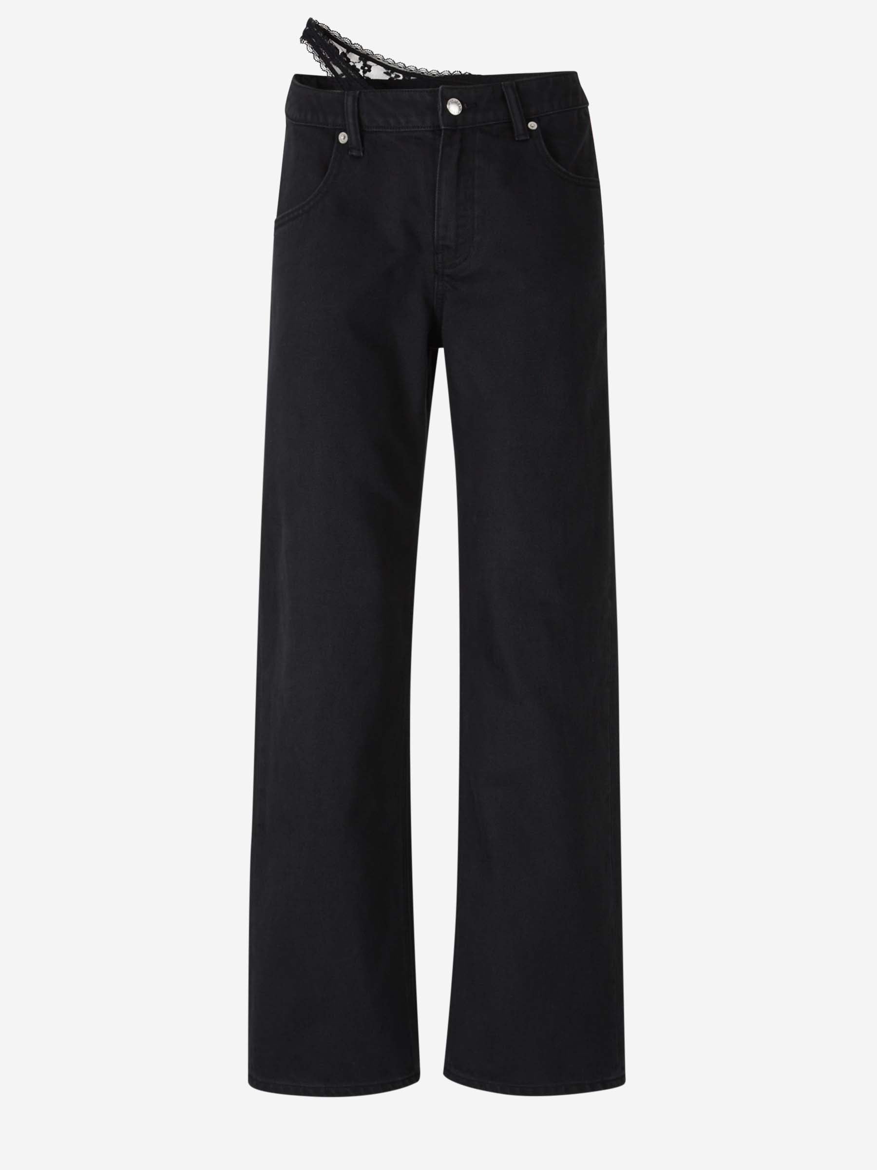 Outlet online Alexander Wang Mujer Jeans Straight Algodón color Negro sku 763-001639 01 - Foto 1