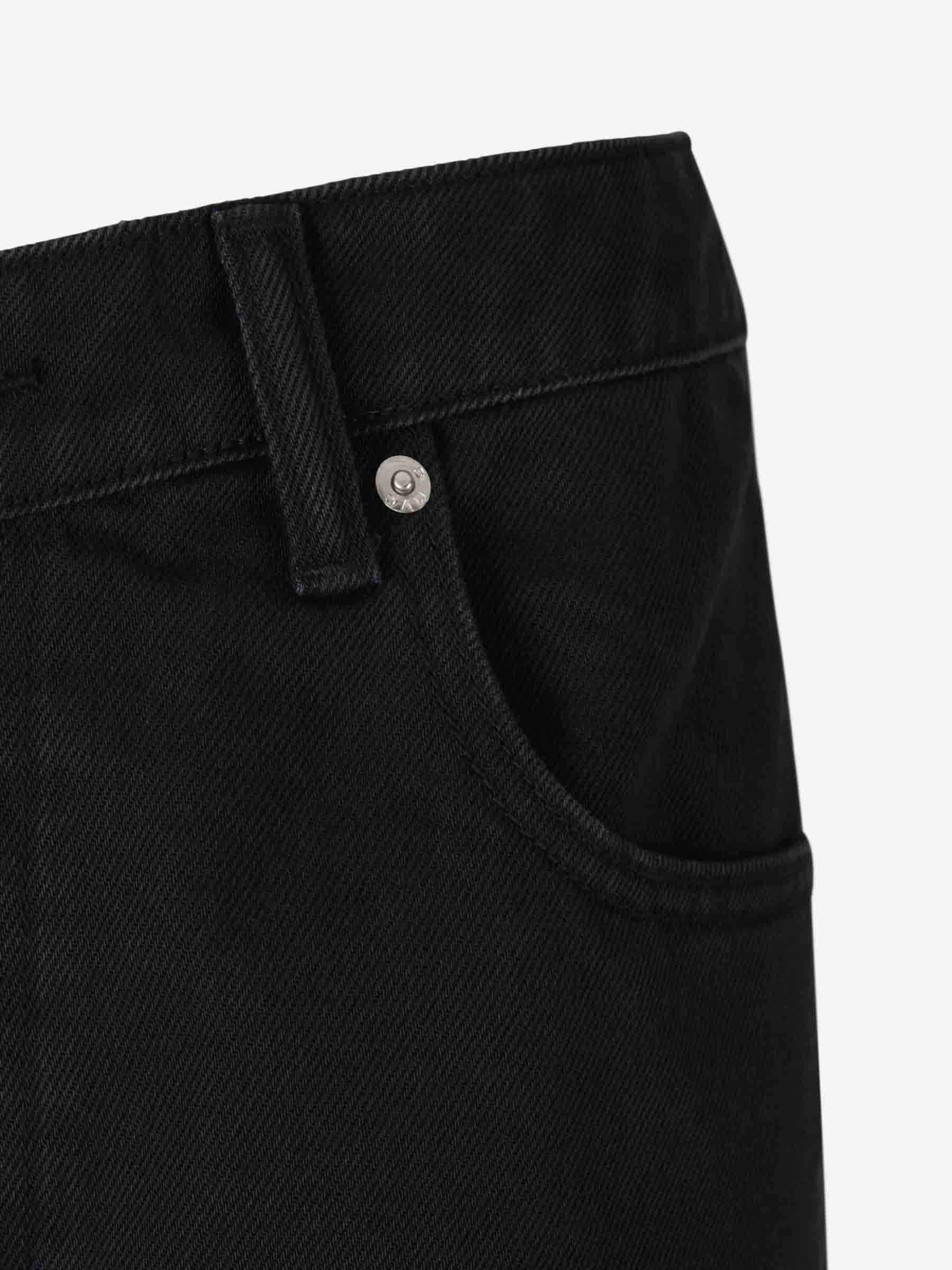 Outlet online Alexander Wang Mujer Jeans Straight Algodón color Negro sku 763-001639 01 - Foto 4