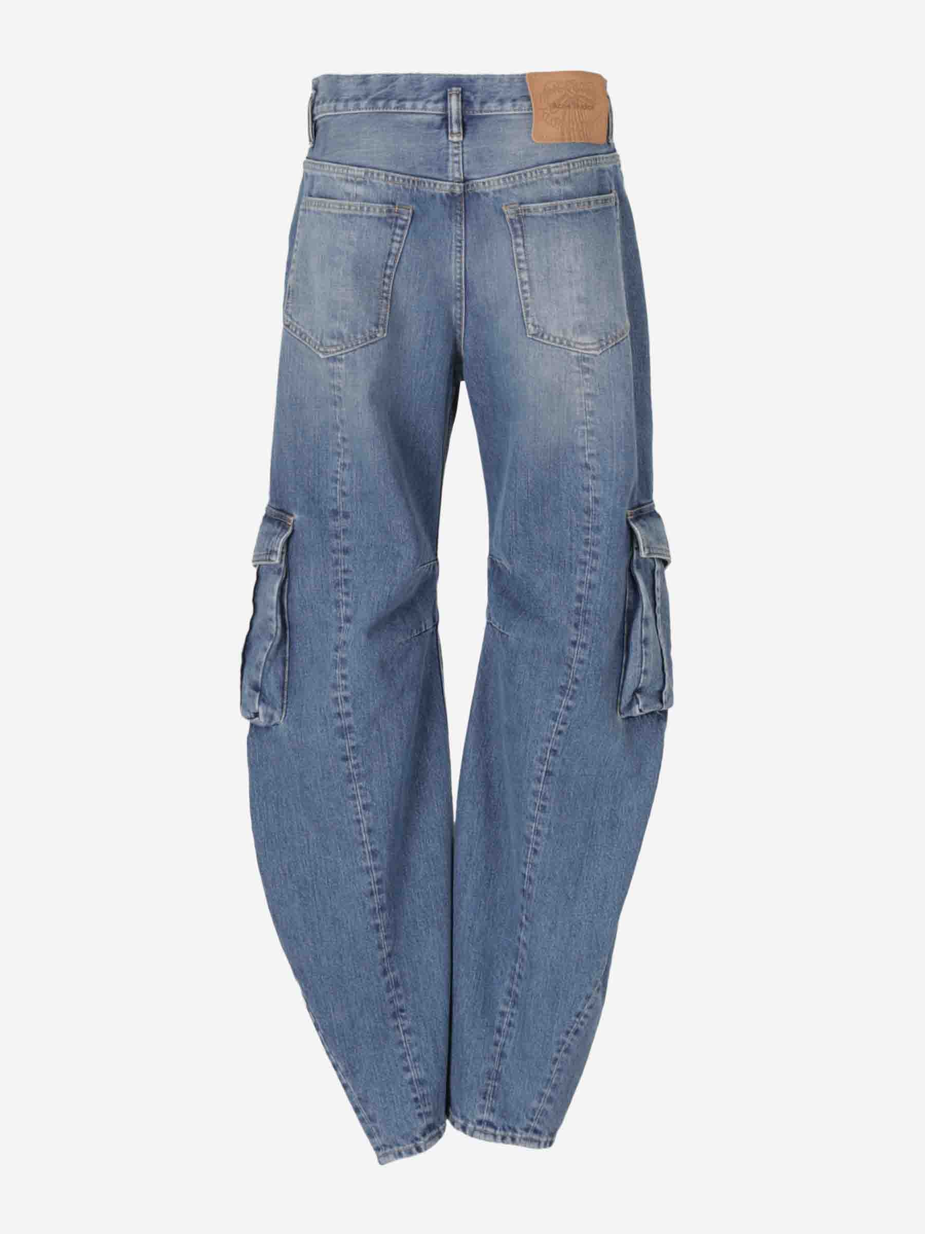 Acne Studios Mujer Barcelona Jeans Cargo Denim color Azul sku 763-001646 01 - Foto 4