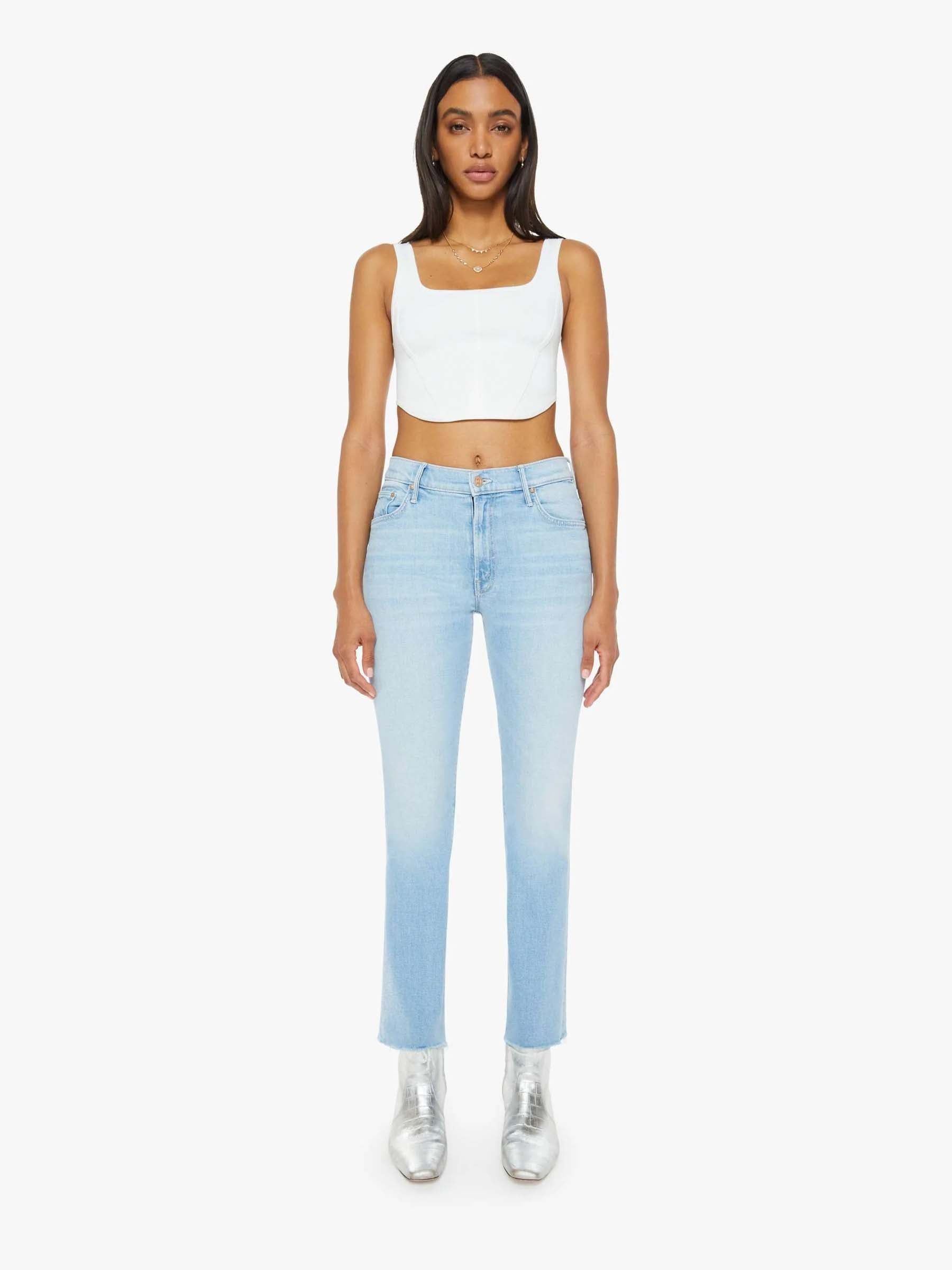 Outlet online Mother Mujer Jeans Skinny The Insider color Azul Denim Claro sku 763-001659 01 - Foto 2