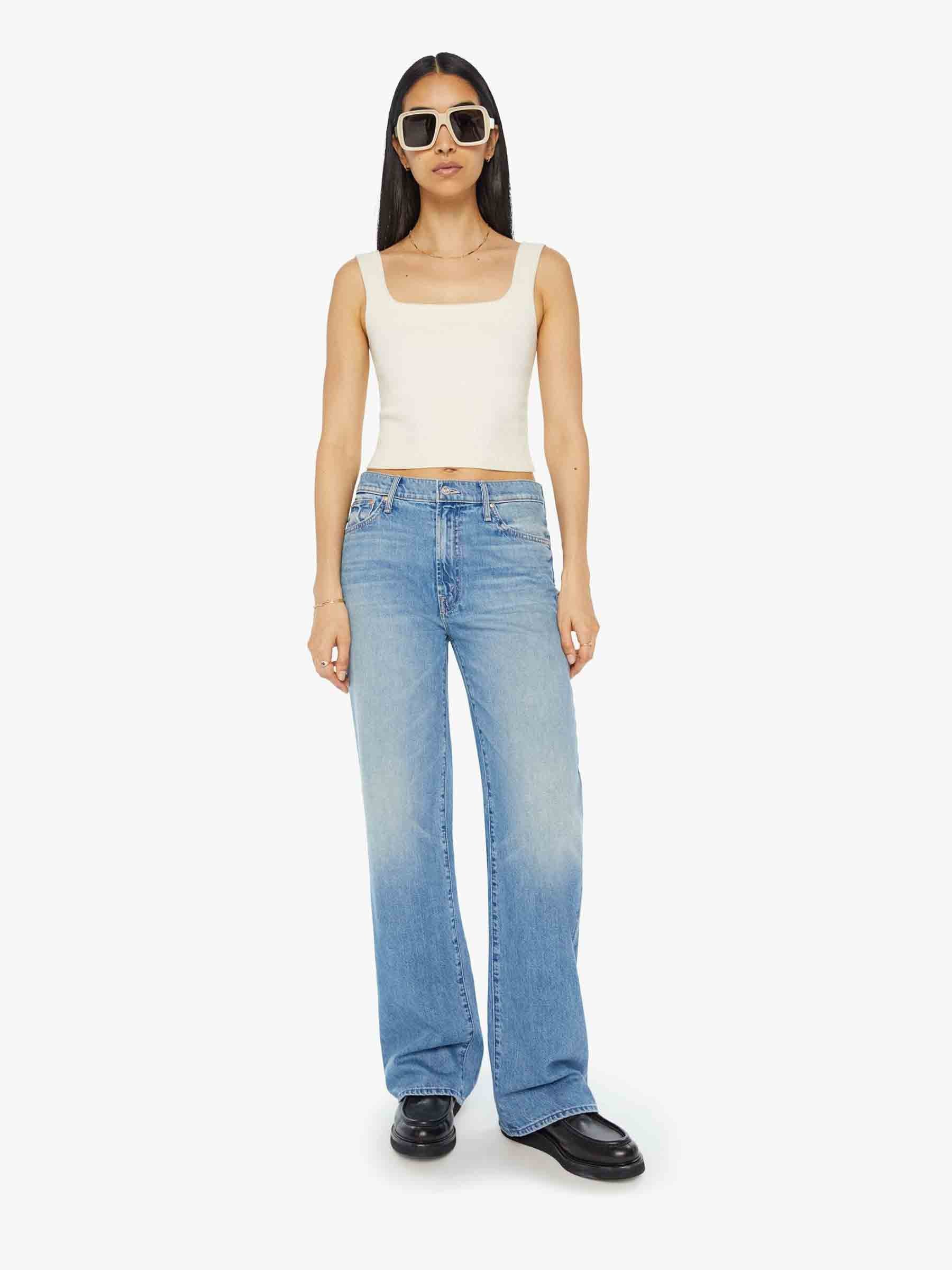 Outlet online Mother Mujer Jeans Straight Algodón color Azul Denim Oscuro sku 763-001664 01 - Foto 2