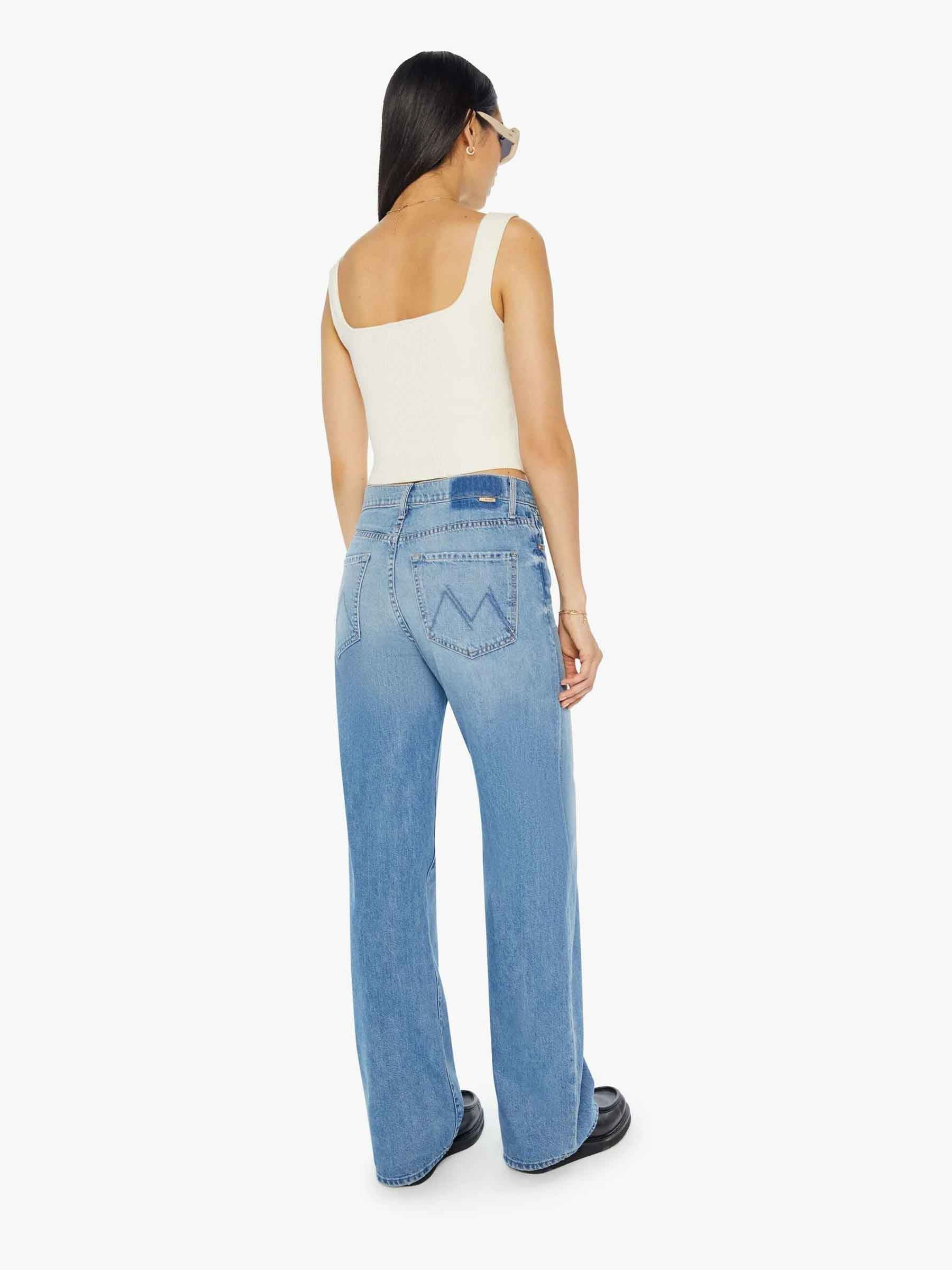Outlet online Mother Mujer Jeans Straight Algodón color Azul Denim Oscuro sku 763-001664 01 - Foto 3