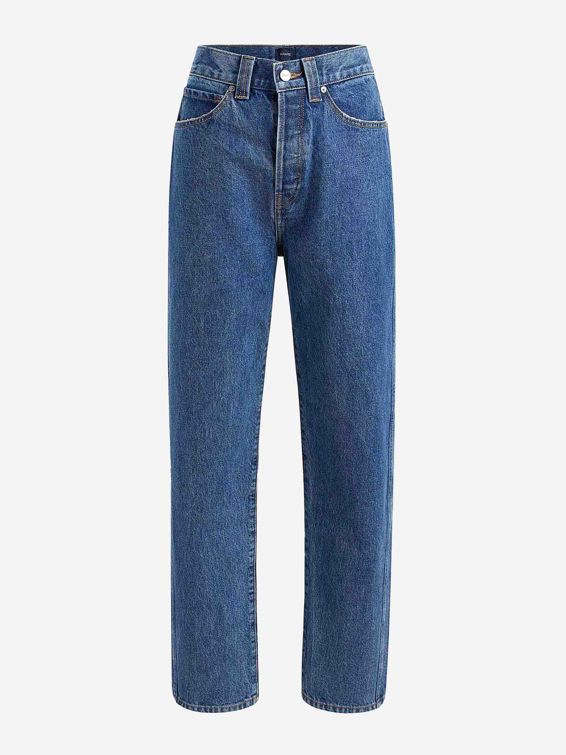 Outlet online Khaite Mujer Jeans Straight Corben color Azul Denim Oscuro sku 763-001673 01 - Foto 1