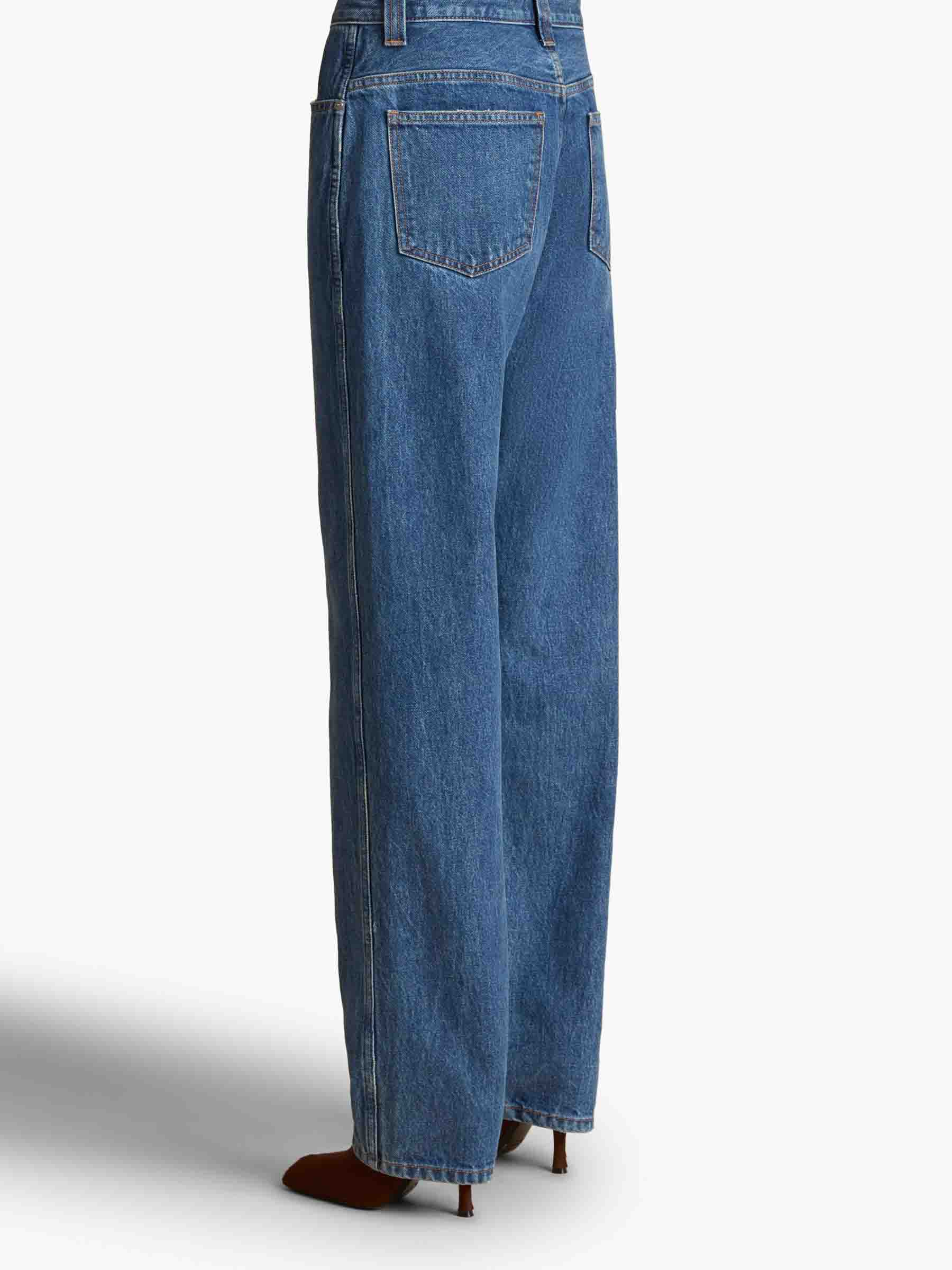 Outlet online Khaite Mujer Jeans Straight Corben color Azul Denim Oscuro sku 763-001673 01 - Foto 3