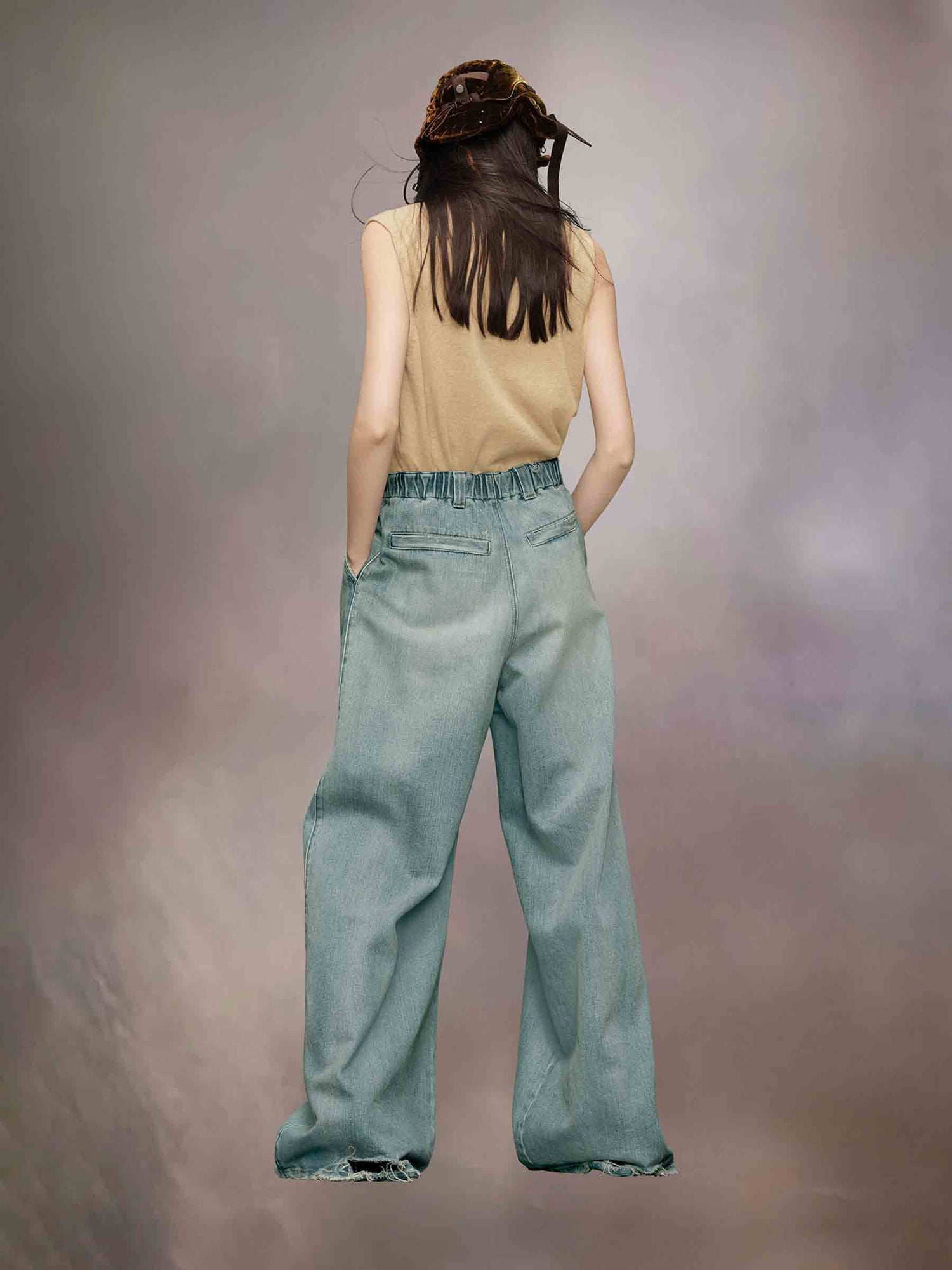 Maison Margiela Mujer Barcelona Jeans Wide Leg color Azul Denim Oscuro sku 763-001694 01 - Foto 4