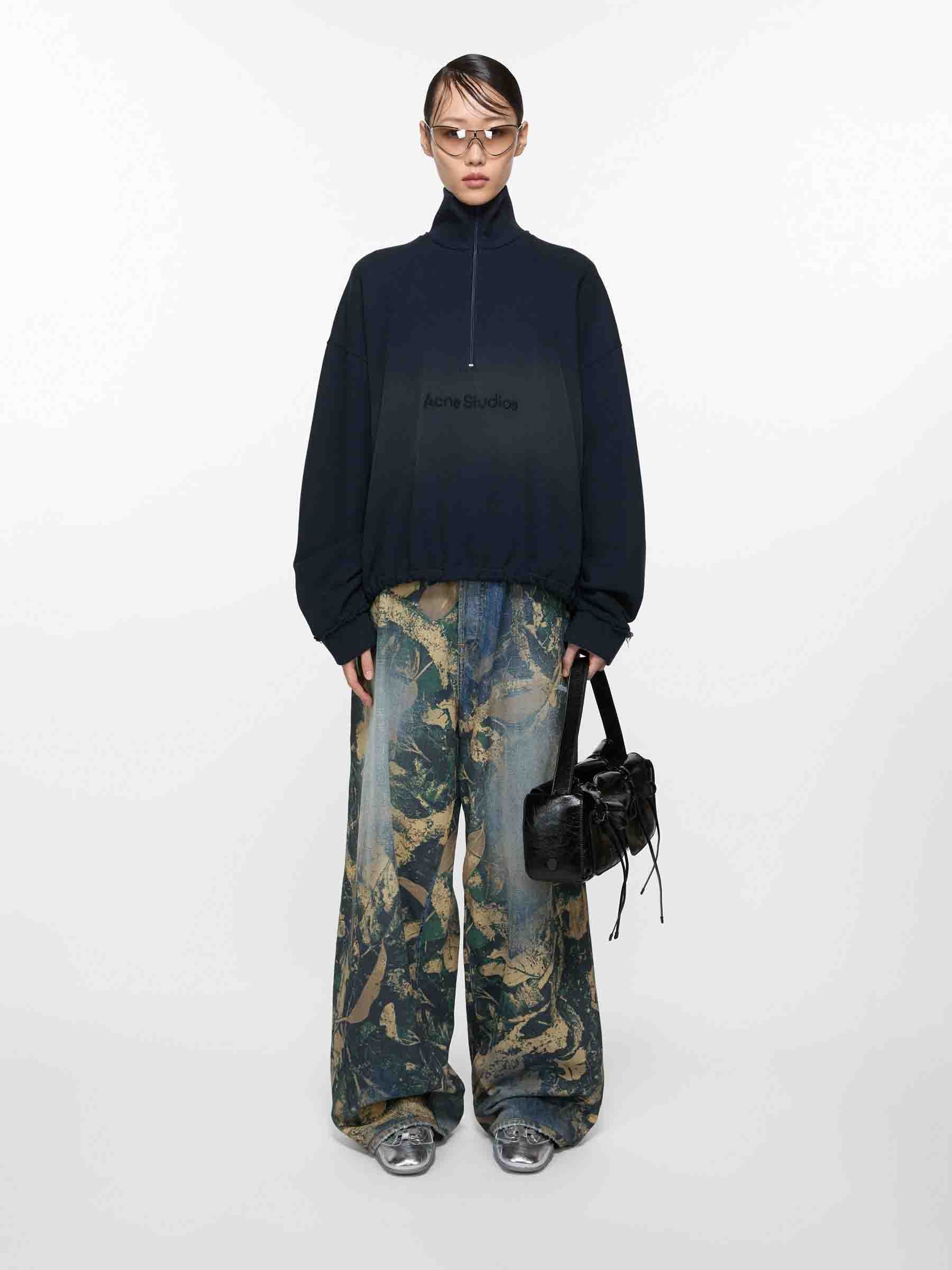 Outlet online Acne Studios Mujer Jeans Wide Leg color Negro sku 763-001696 01 - Foto 2