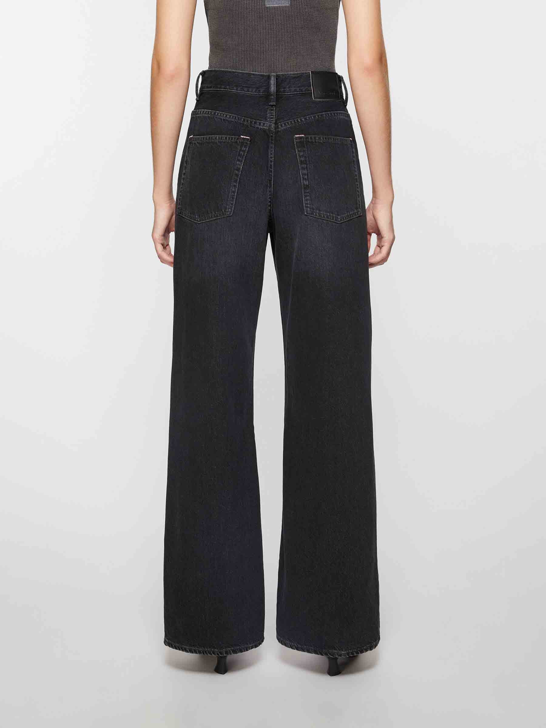 Outlet online Acne Studios Mujer Jeans Wide Leg color Negro sku 763-001698 01 - Foto 3