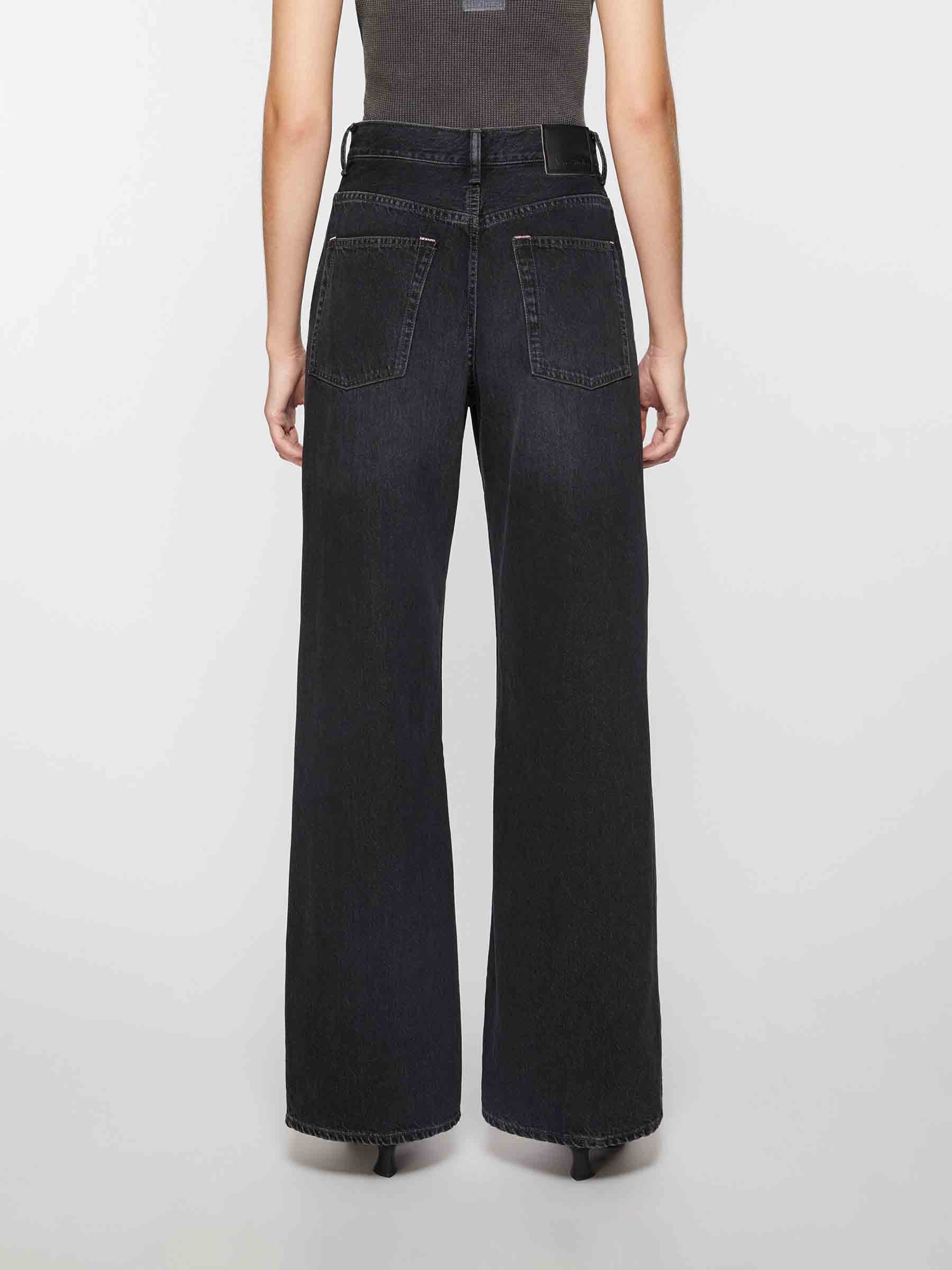 Outlet online Acne Studios Mujer Jeans Wide Leg color Negro sku 763-001698 01 - Foto 5