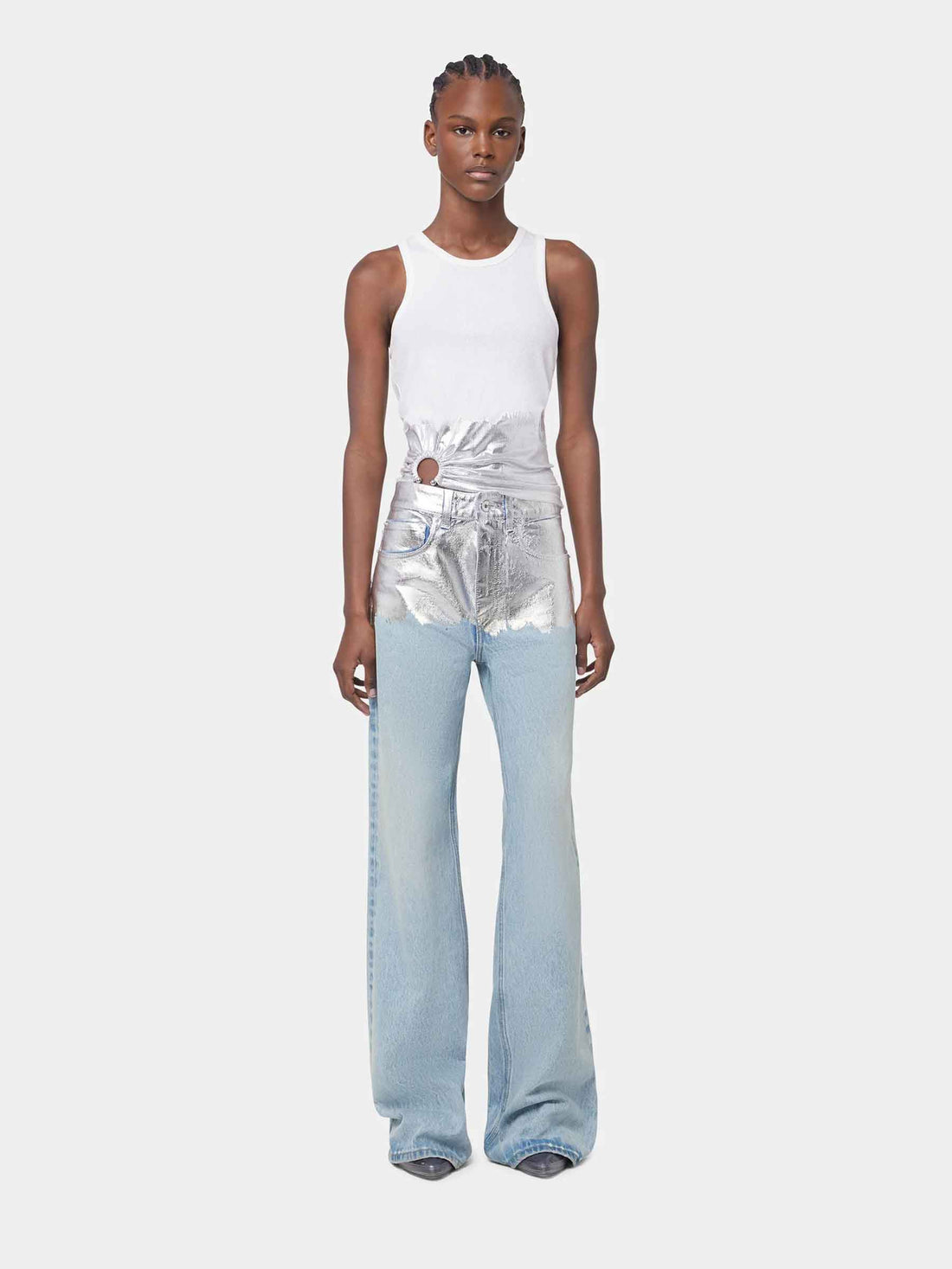 Rabanne Mujer Barcelona Jeans Baggy Plateado color Azul sku 763-001709 00 - Foto 2