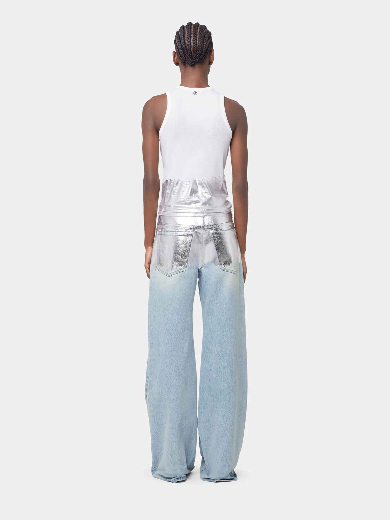 Rabanne Mujer Barcelona Jeans Baggy Plateado color Azul sku 763-001709 00 - Foto 5